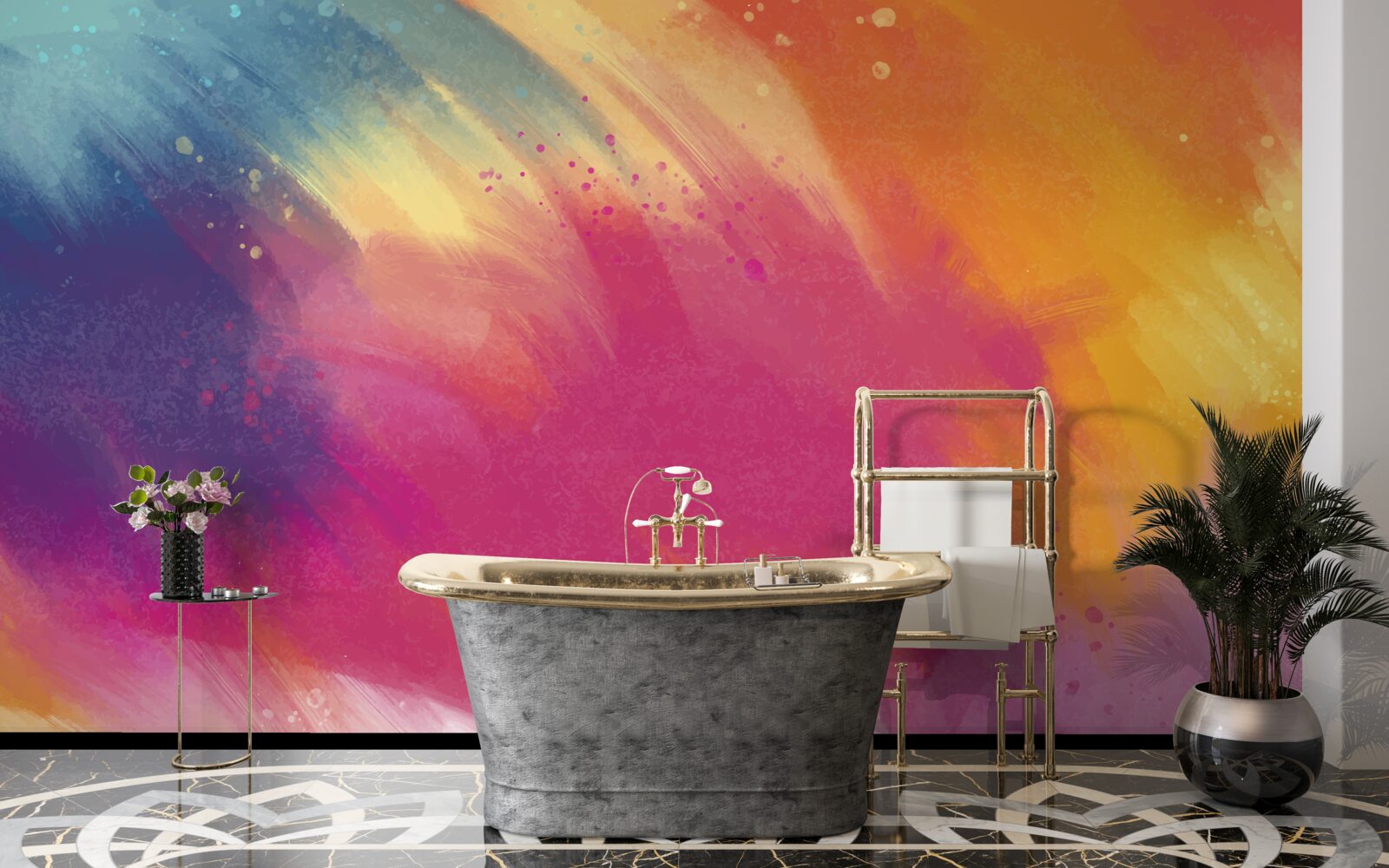 Fototapeta dúha vo vesmíre