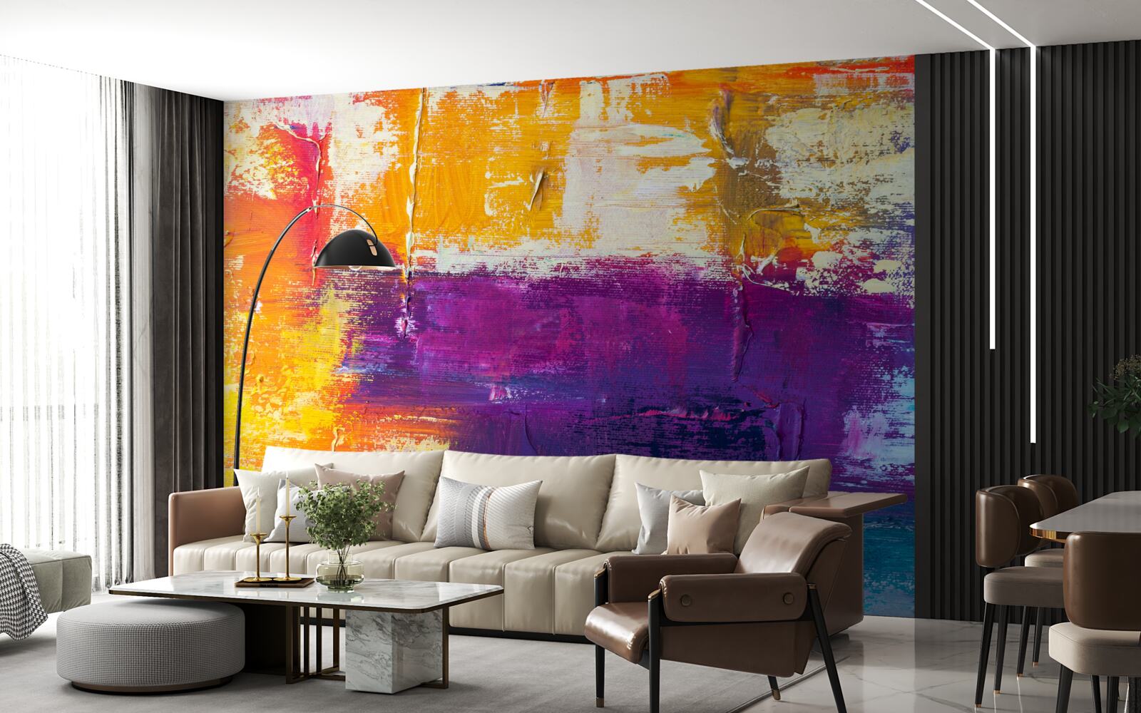 Fototapeta chata pri západe slnka pri ribníku