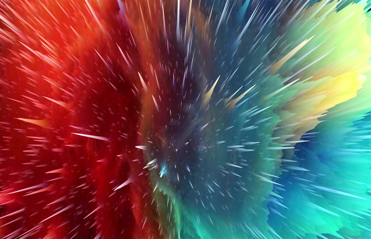 Fototapeta škvrny červenej a modrej