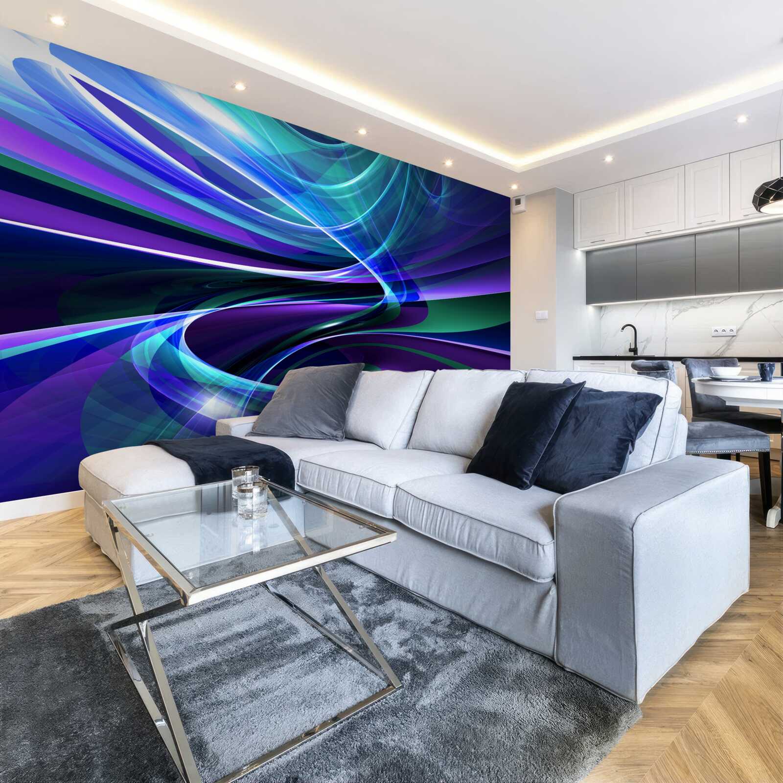 Fototapeta abstraktné akcenty polárnej žiary