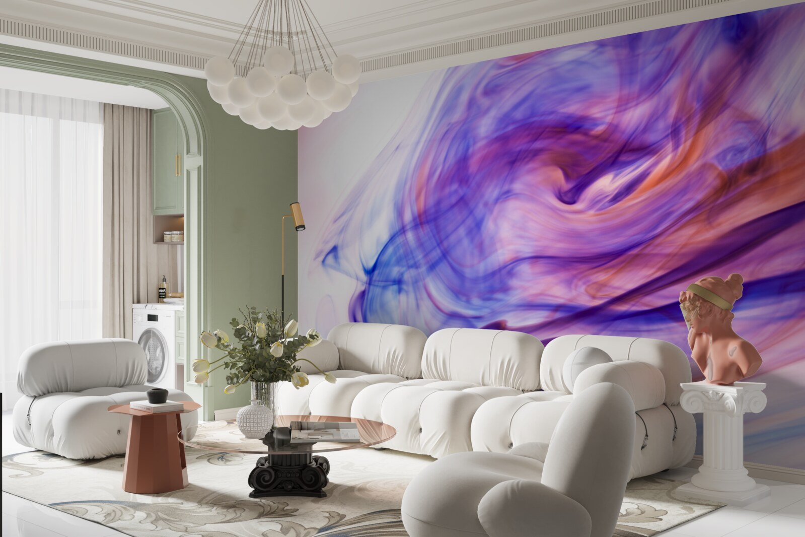 Fototapeta jasne fialové škvrny