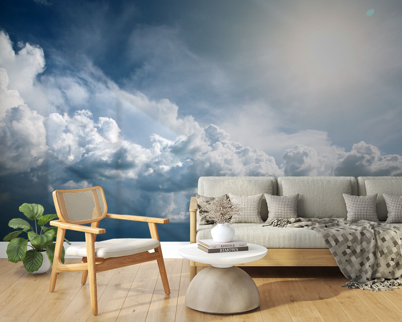 Fototapeta intenzívne svetlo medzi búrkovými mrakmi