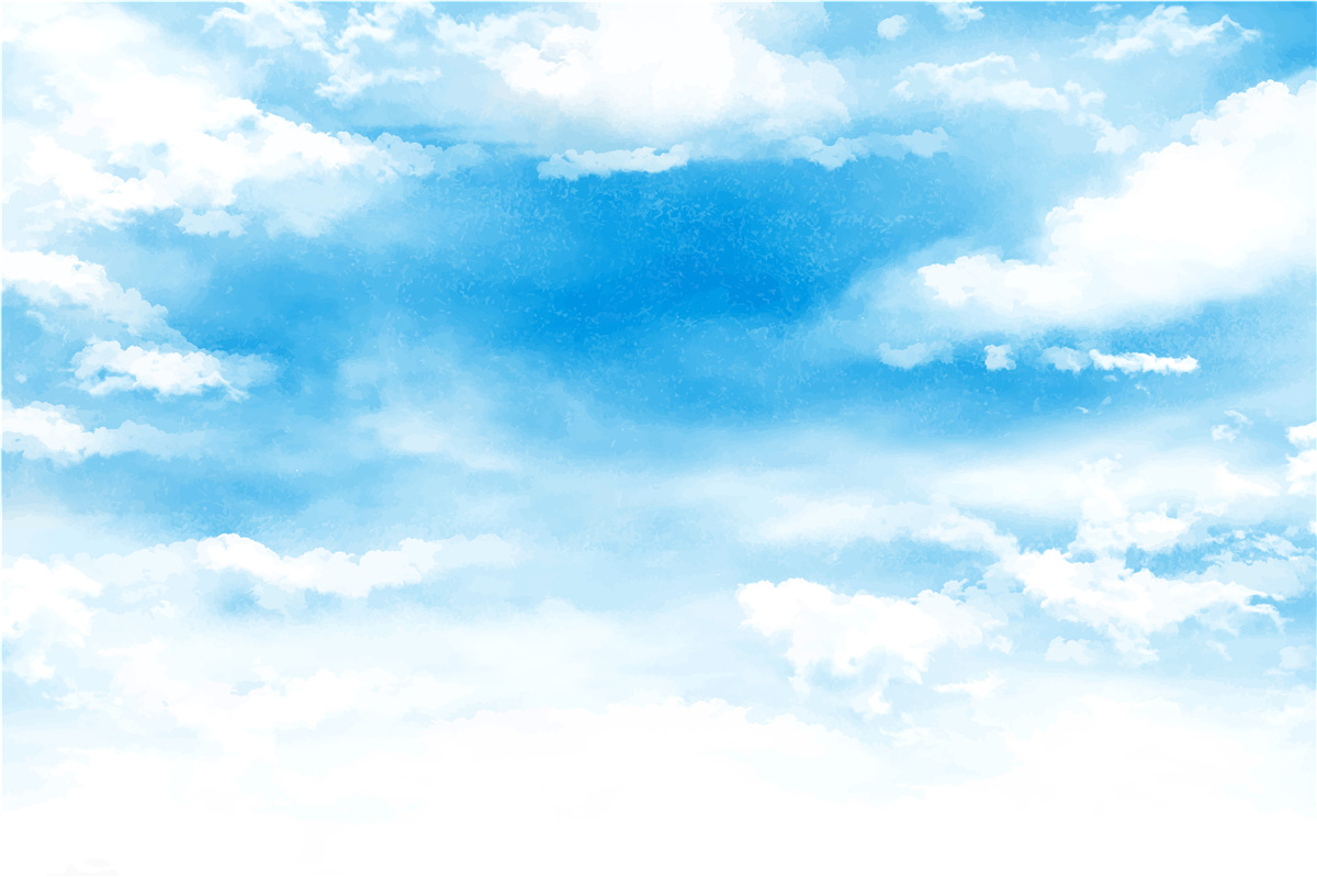 Fototapeta modrú oblohu zdobia biele oblaky