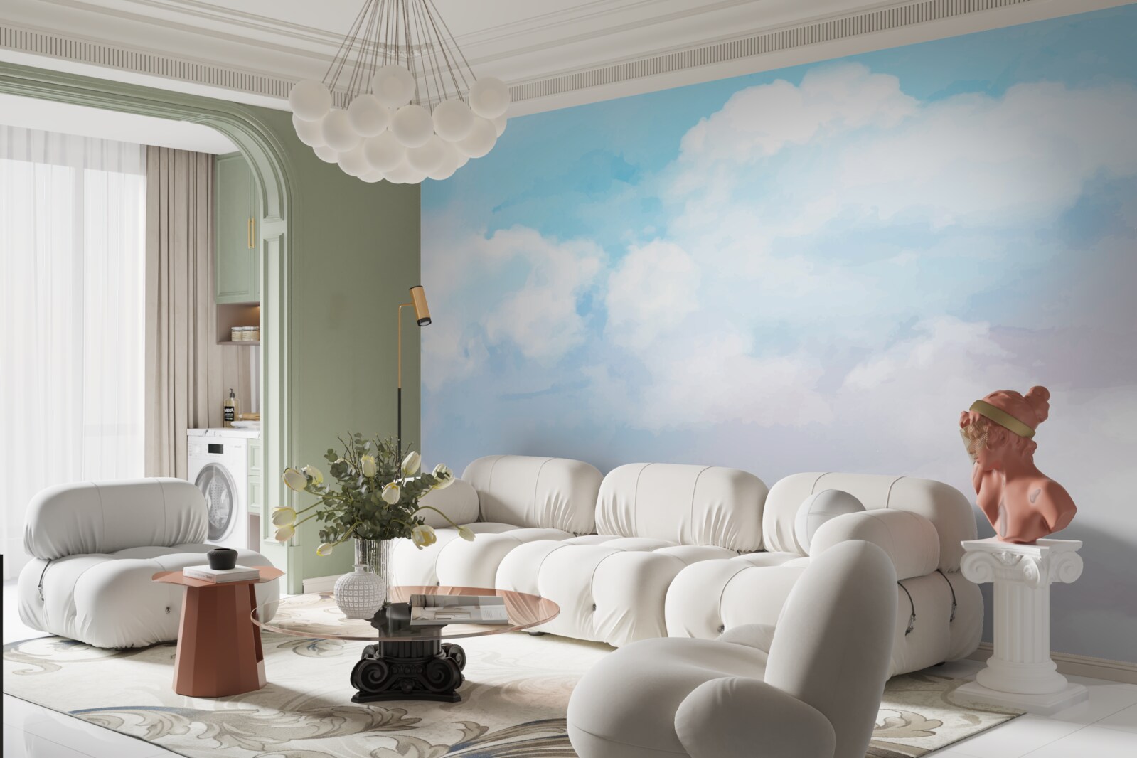 Fototapeta obloha je svetlá a farebná