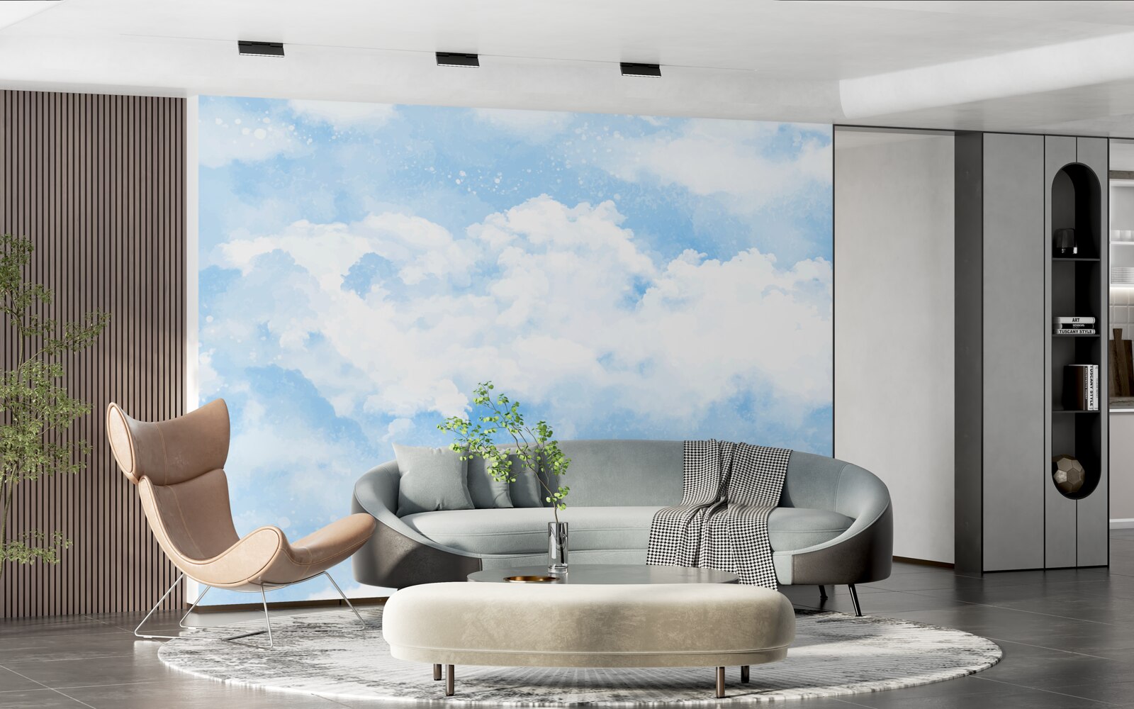 Fototapeta "modrá obloha zvestuje prichádzajúci dážď"