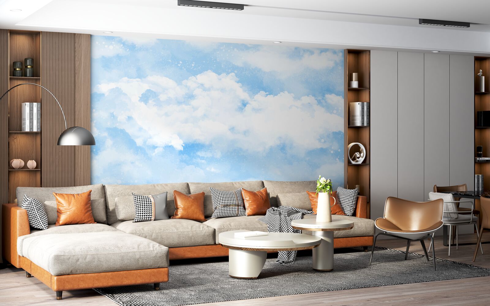 Fototapeta "modrá obloha zvestuje prichádzajúci dážď"