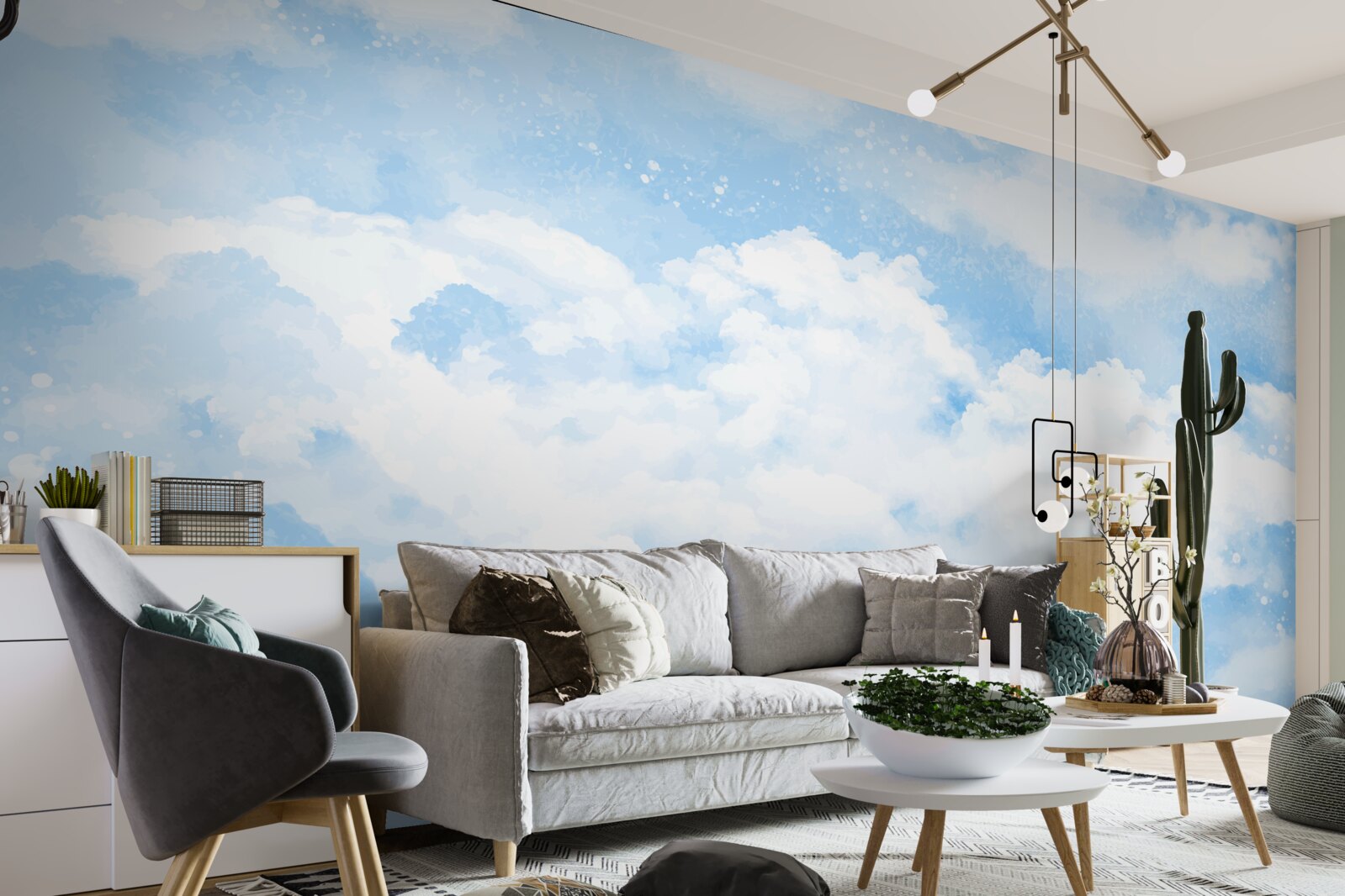 Fototapeta "modrá obloha zvestuje prichádzajúci dážď"