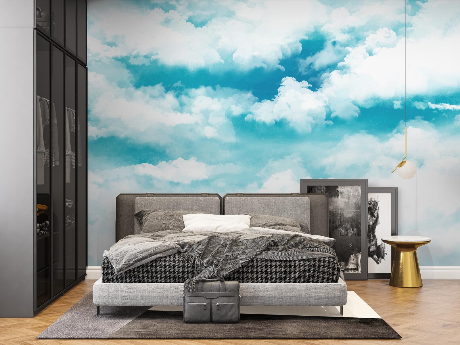 Fototapeta cez deň je obloha modrá a biela