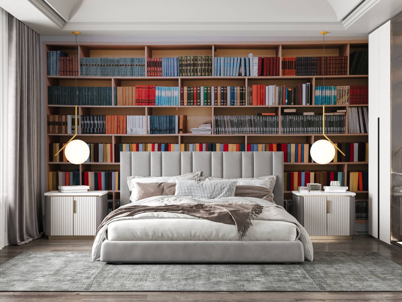 Fototapeta bohatá zbierka kníh doma