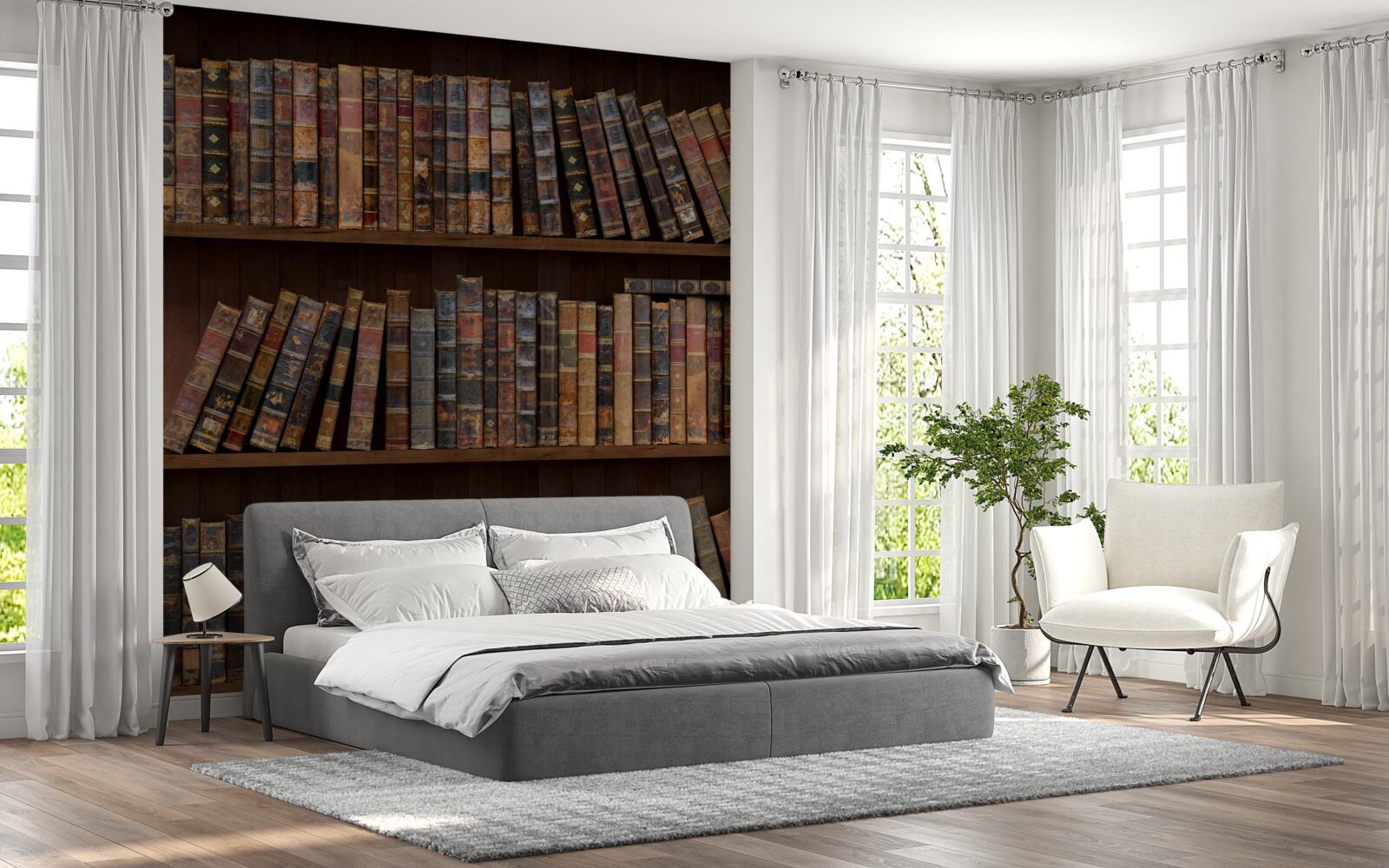 Fototapeta starožitné zväzky na skrinkách