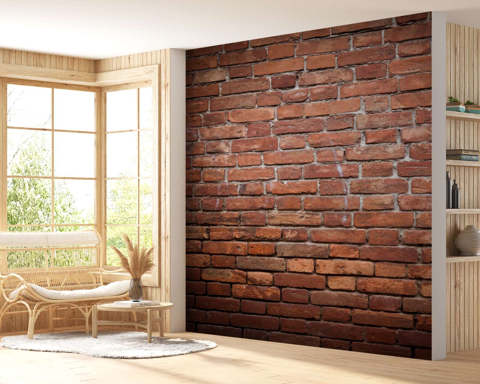 Fototapeta štvorcová časť steny