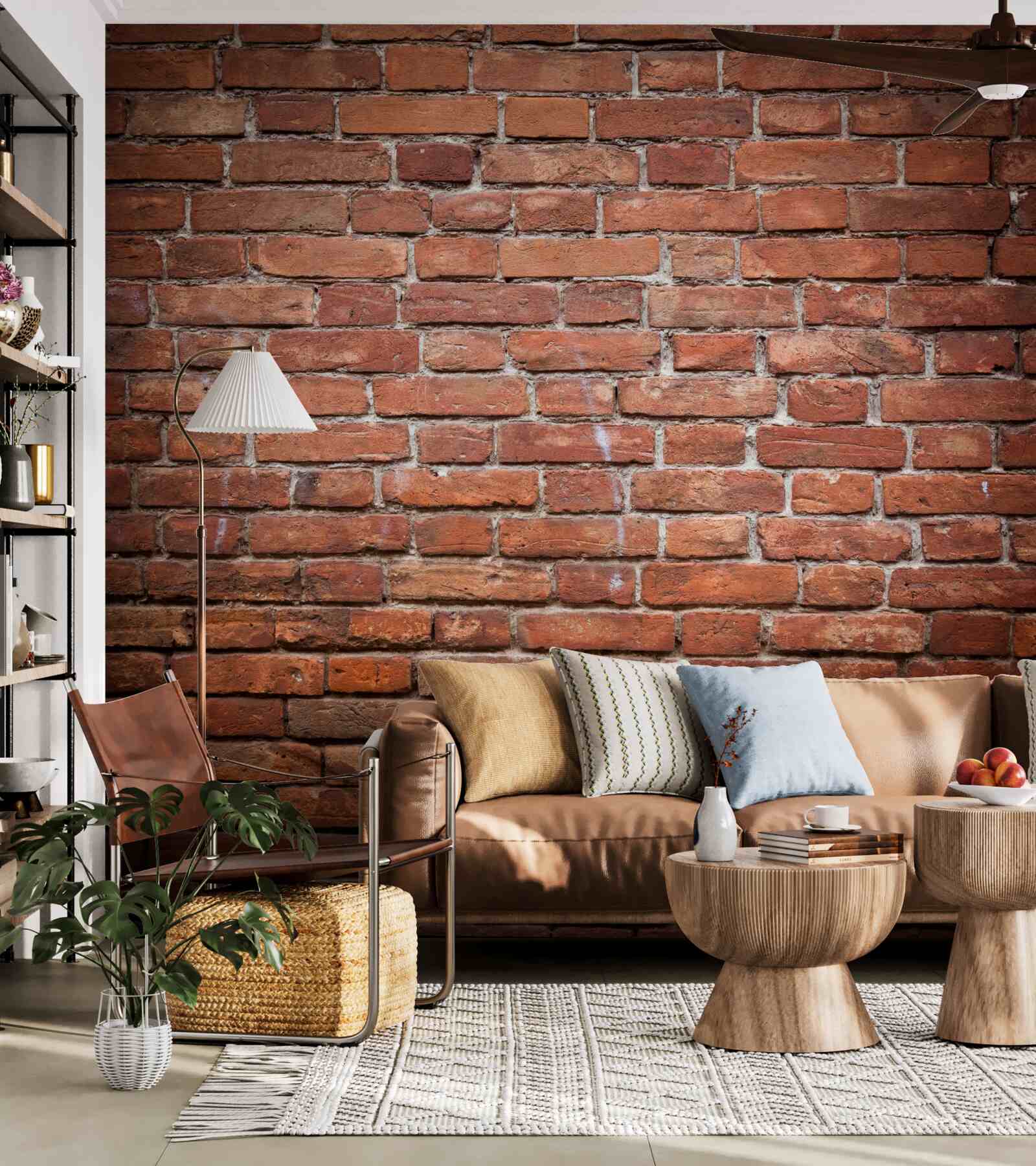 Fototapeta štvorcová časť steny