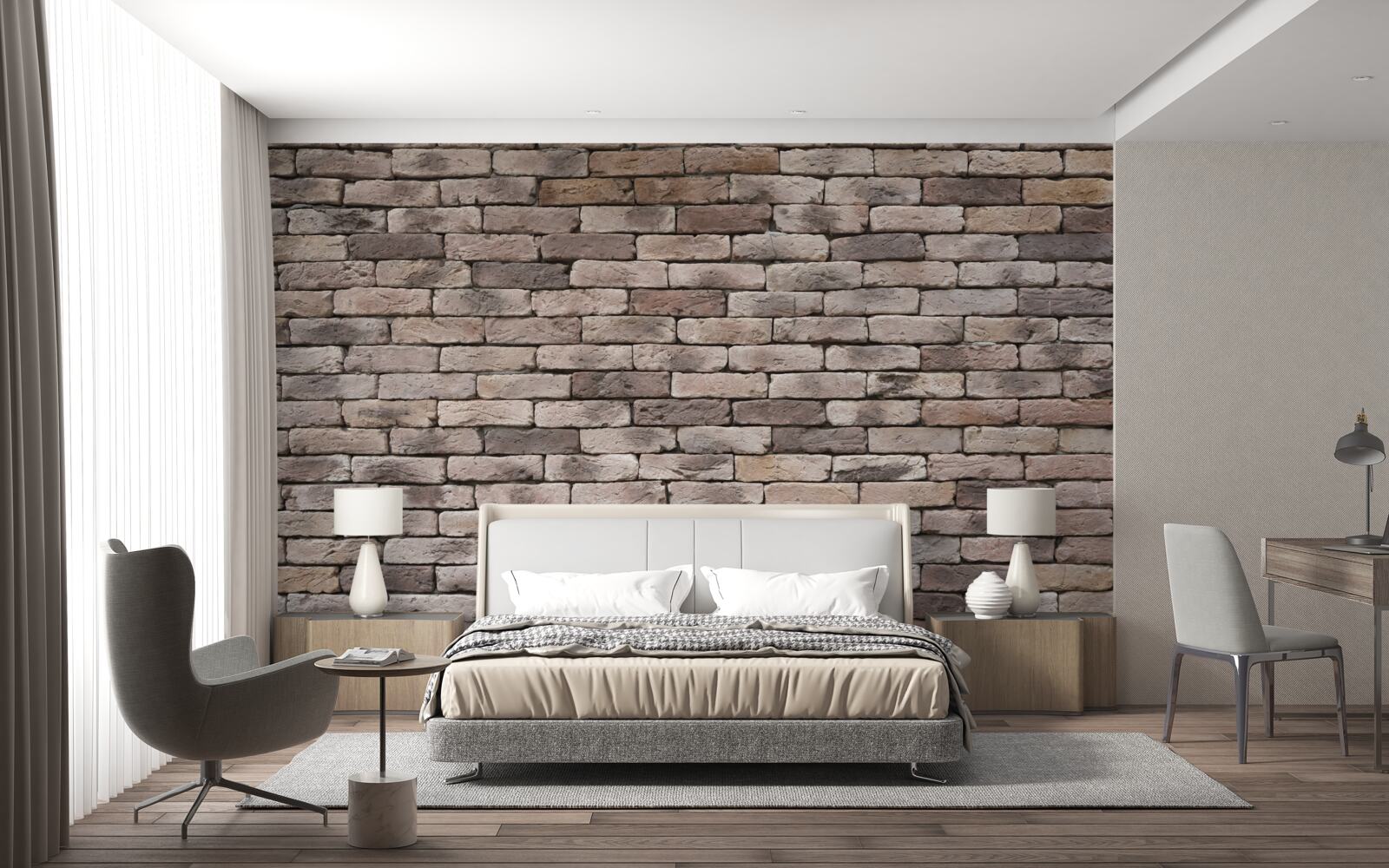 Fototapeta ručne tvarovaná tehlová konštrukcia