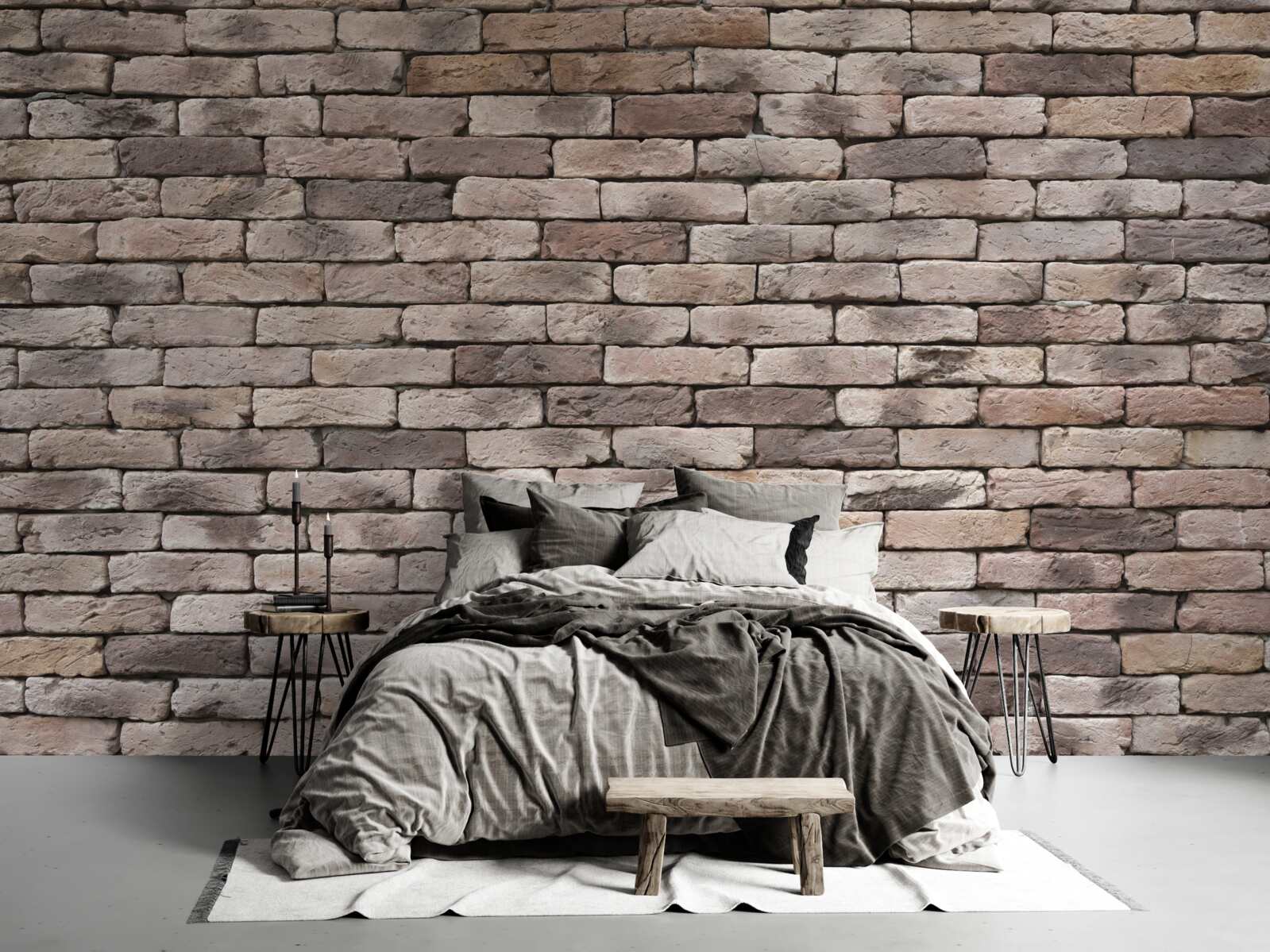 Fototapeta ručne tvarovaná tehlová konštrukcia