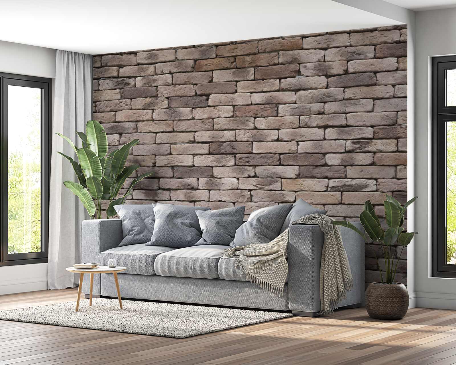 Fototapeta ručne tvarovaná tehlová konštrukcia