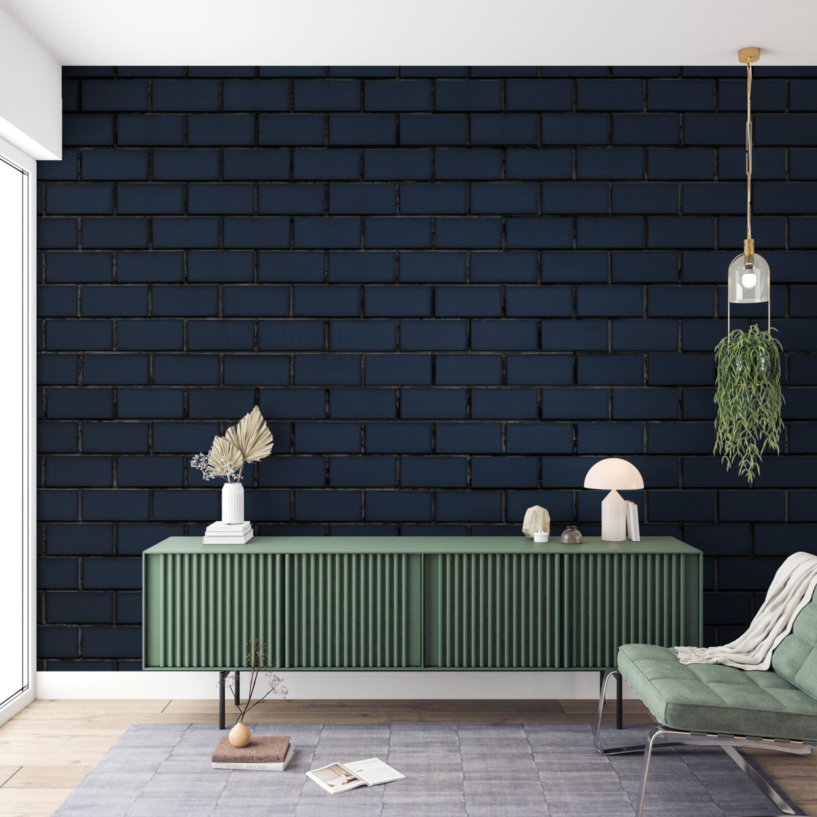 Fototapeta úplne tmavá tehlová stena