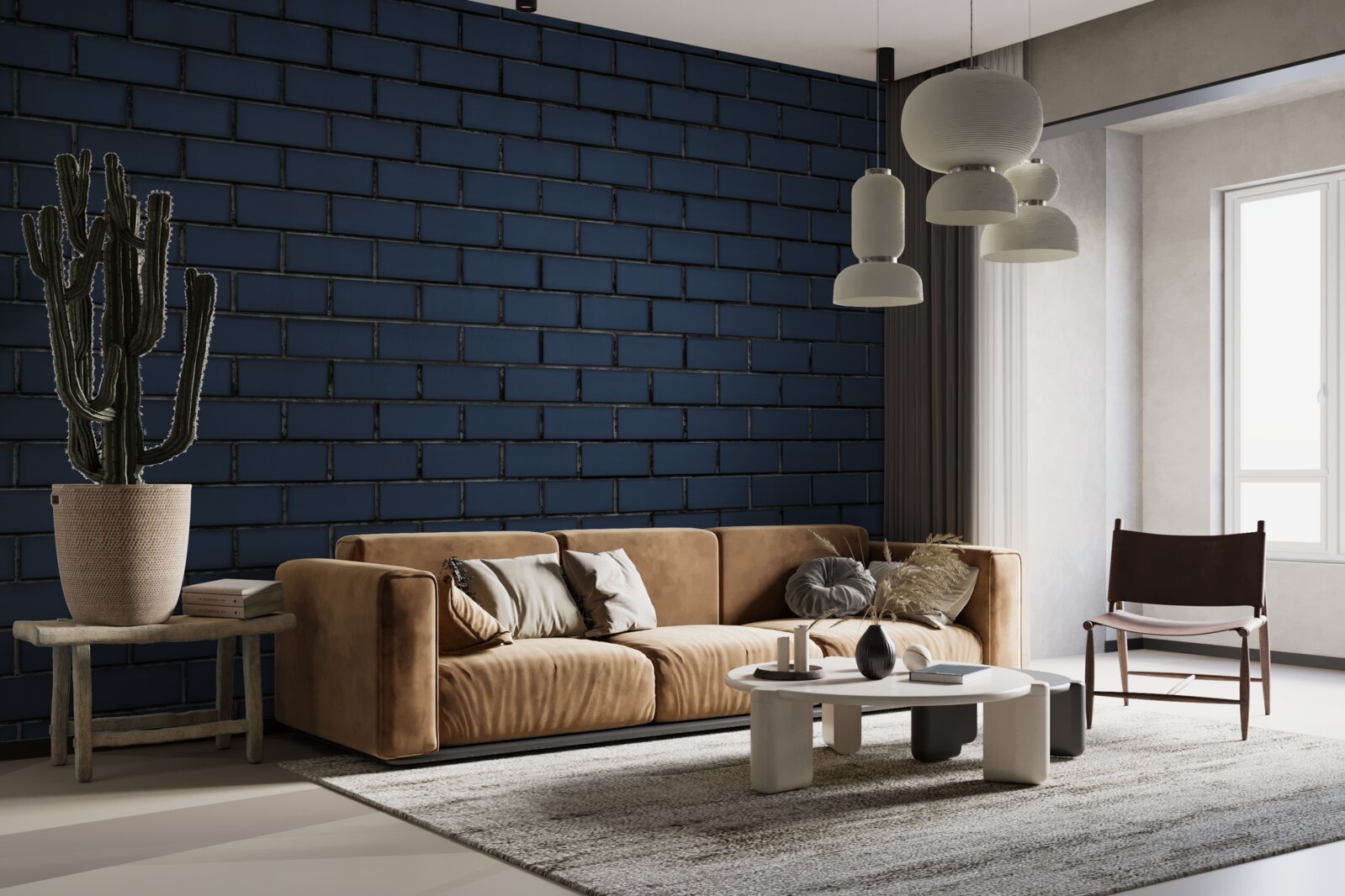 Fototapeta úplne tmavá tehlová stena