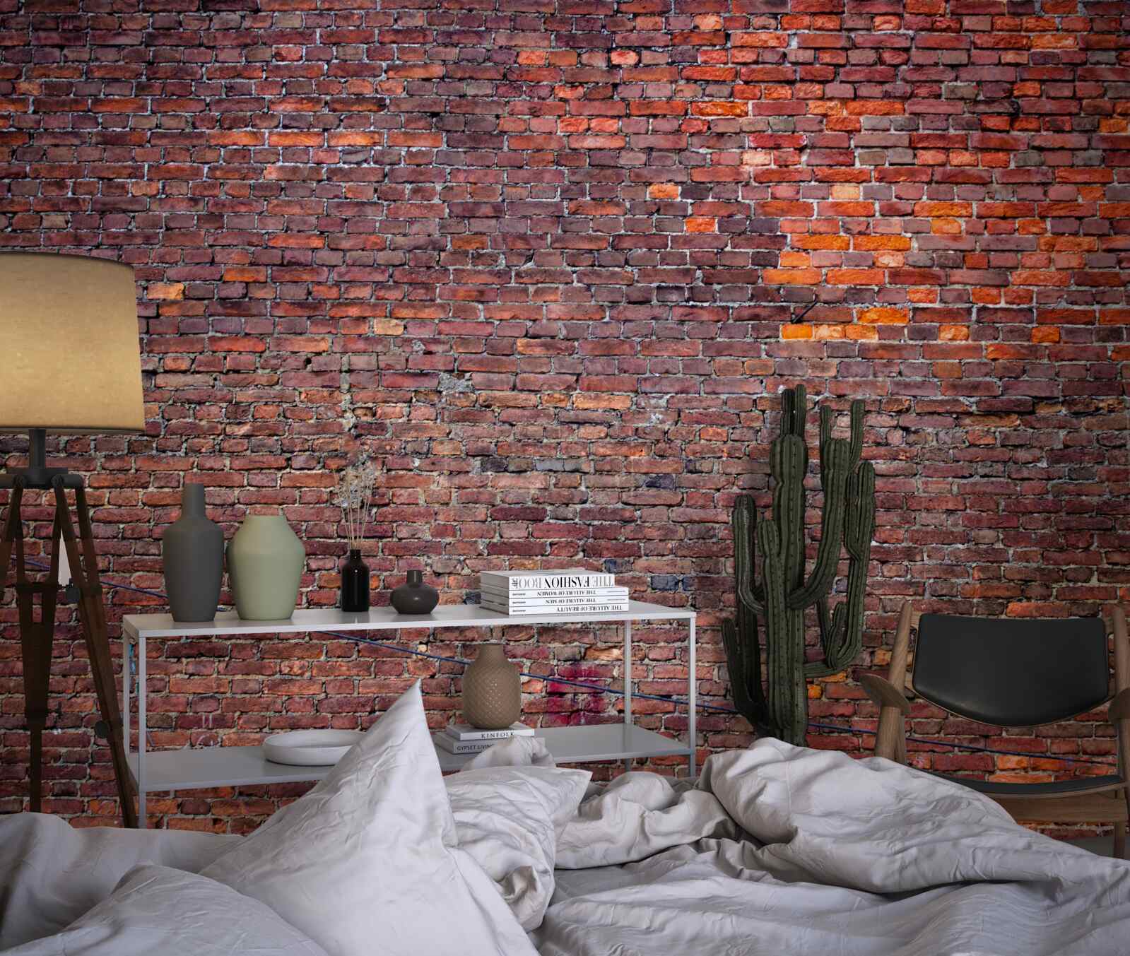 Fototapeta stará červená tehlová stena