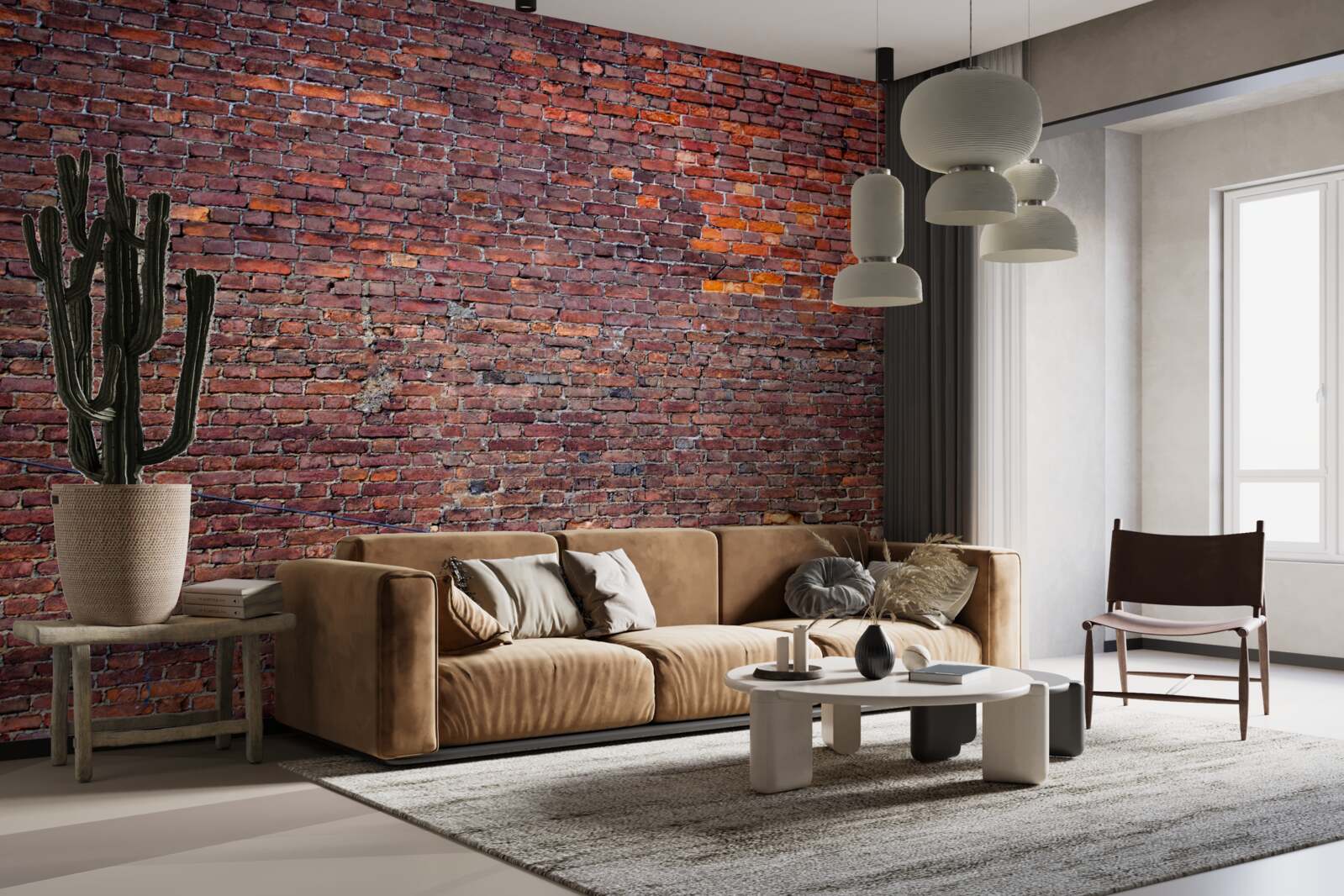 Fototapeta stará červená tehlová stena