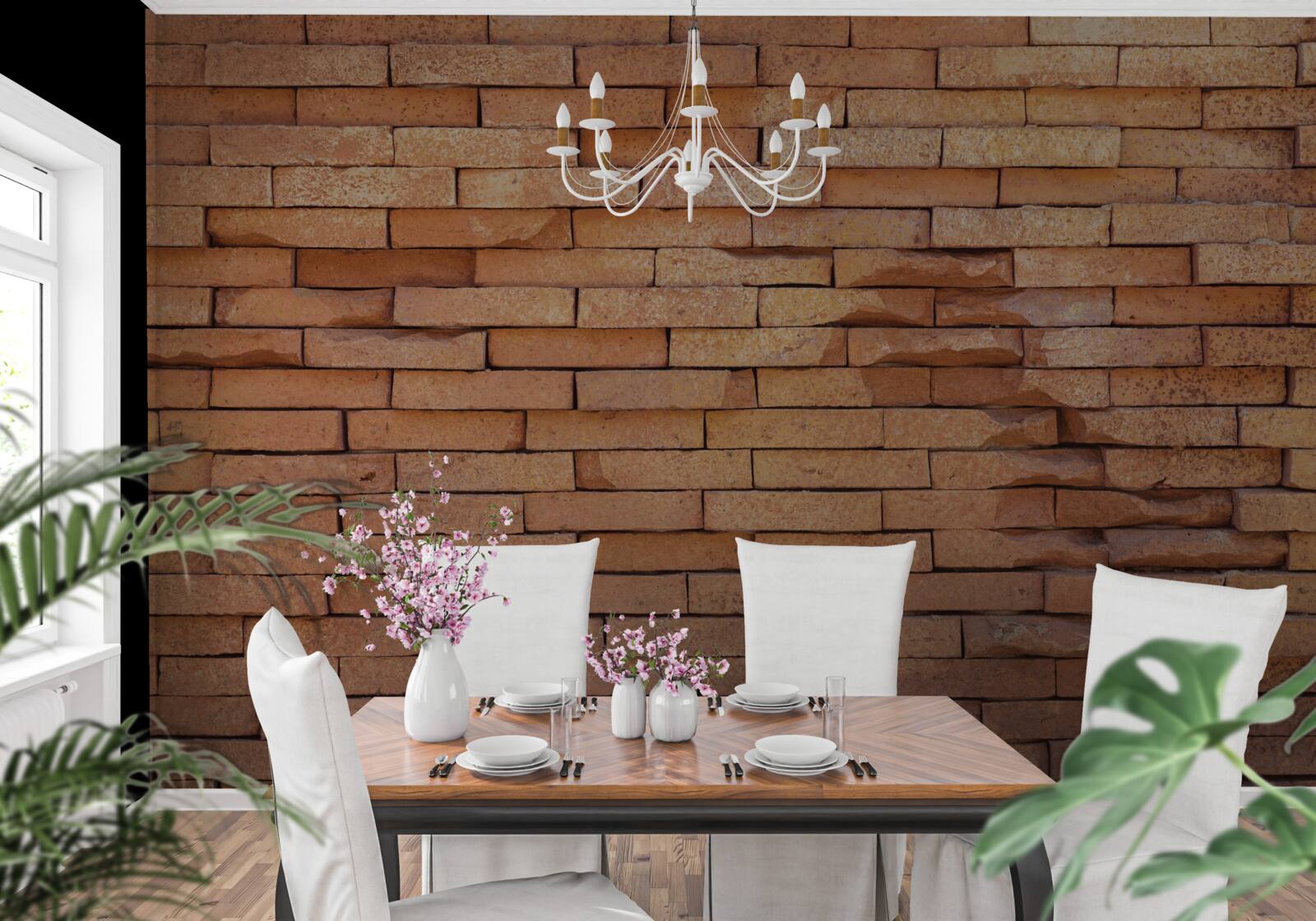 Fototapeta basreliéf z červených hlinených tehál