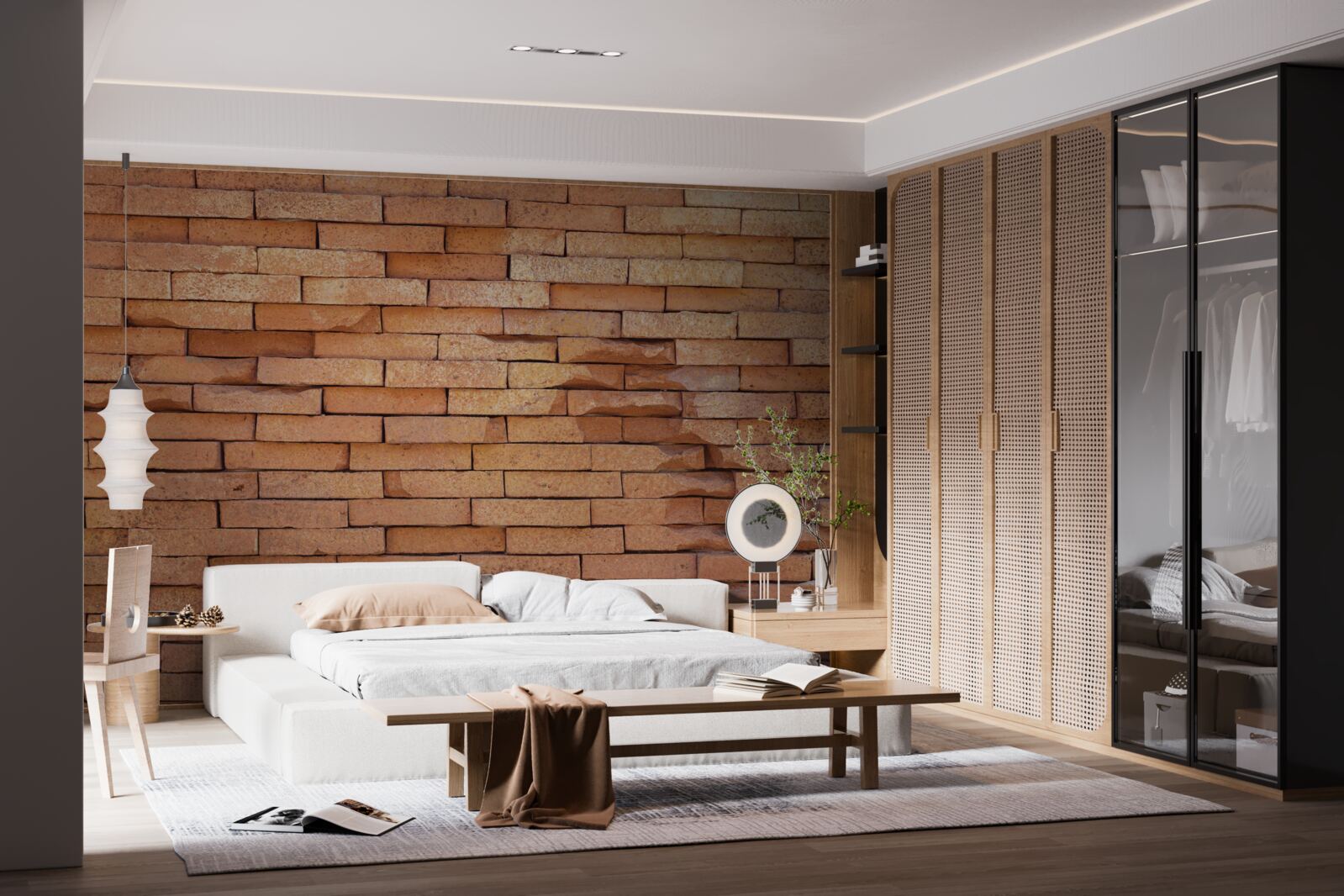 Fototapeta basreliéf z červených hlinených tehál