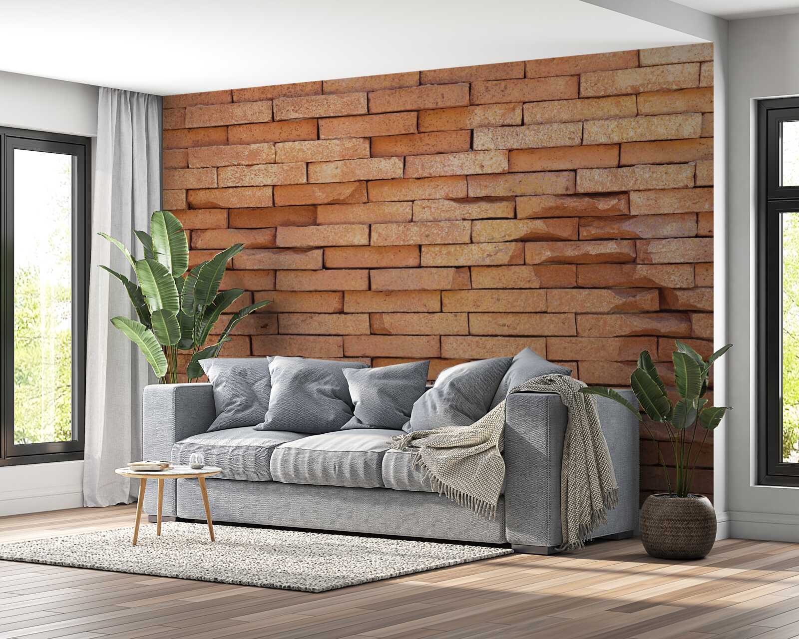 Fototapeta basreliéf z červených hlinených tehál