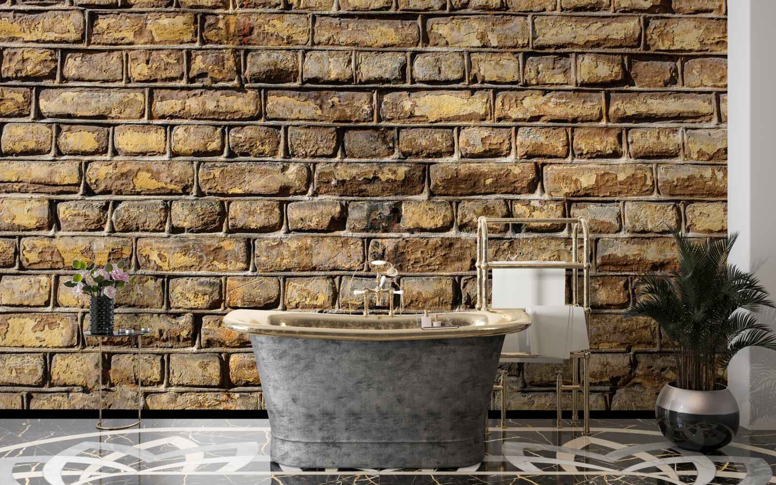 Fototapeta Stena z hrubých tehál