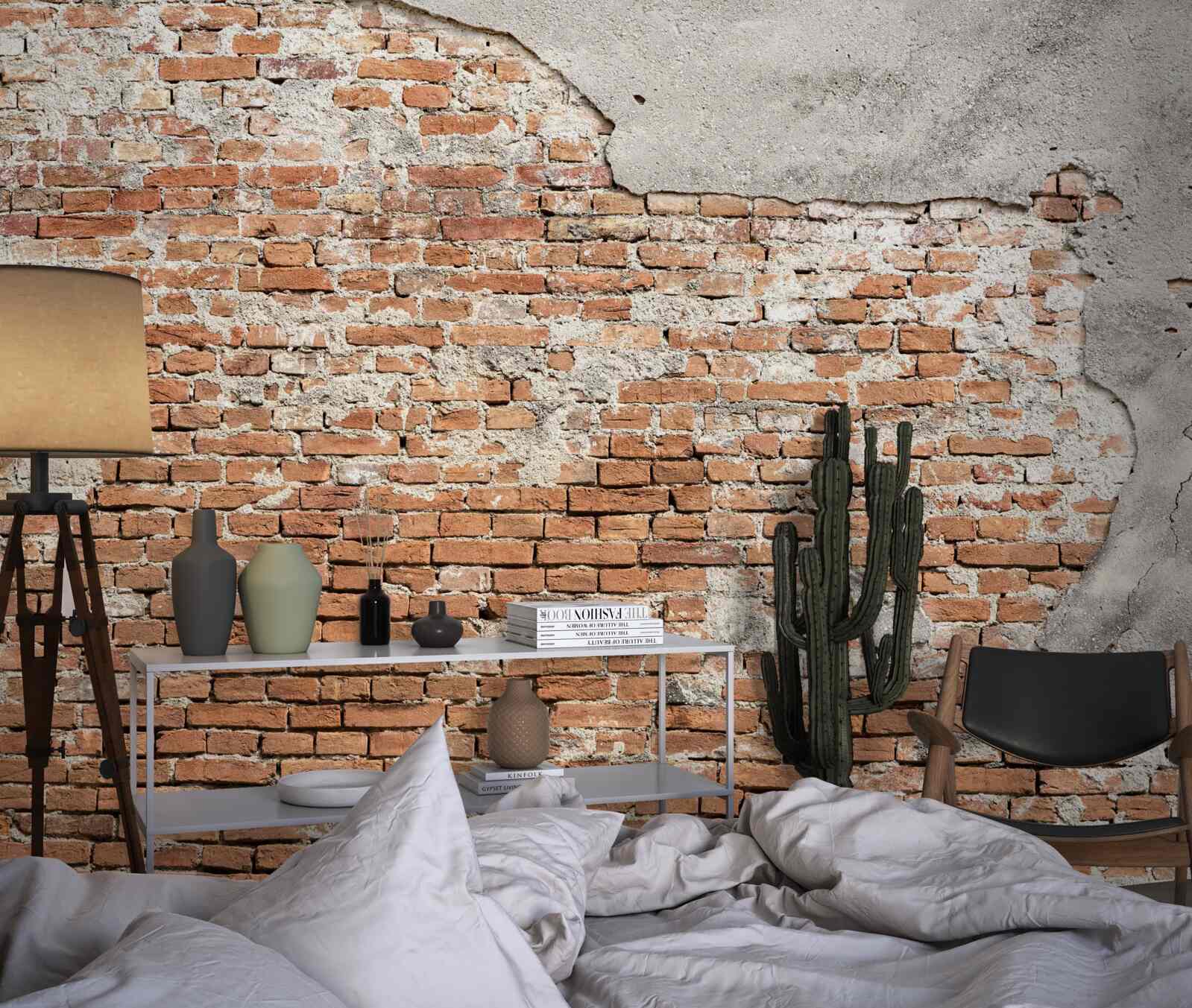 Fototapeta časť starodávnej tehlovej bariéry