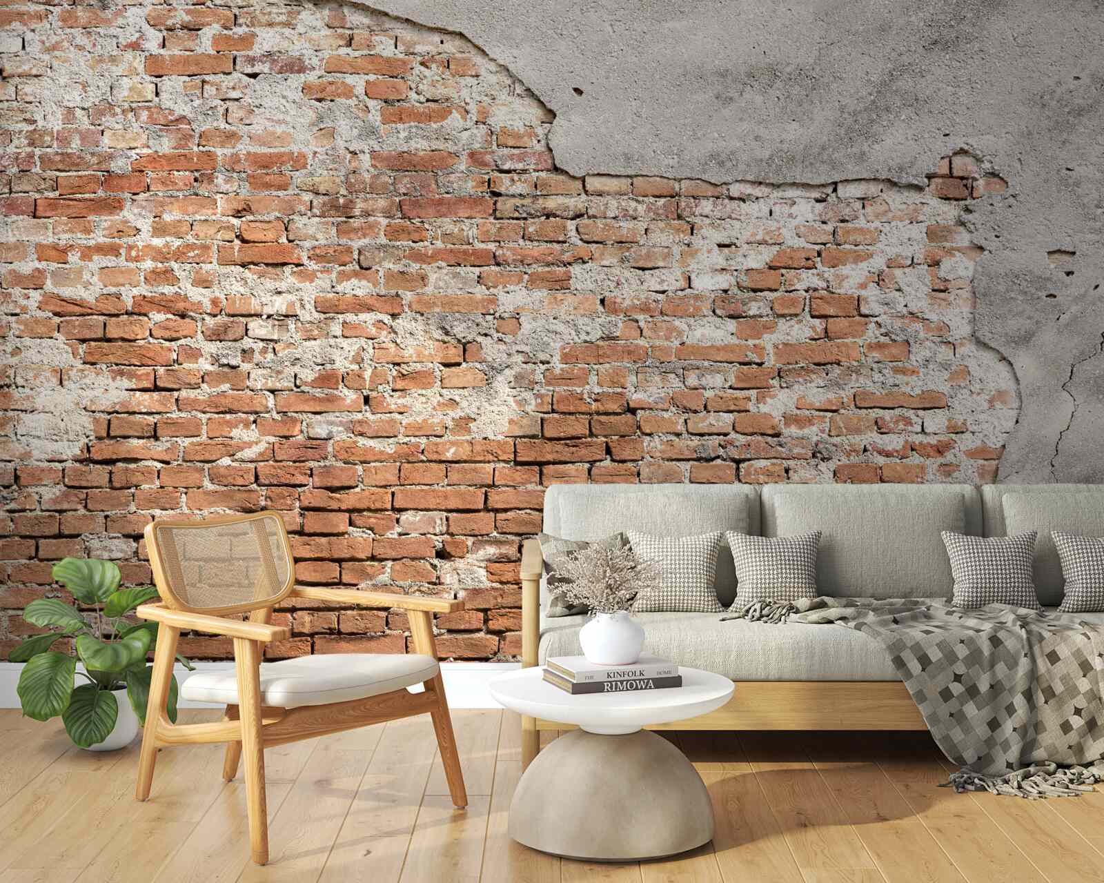 Fototapeta časť starodávnej tehlovej bariéry