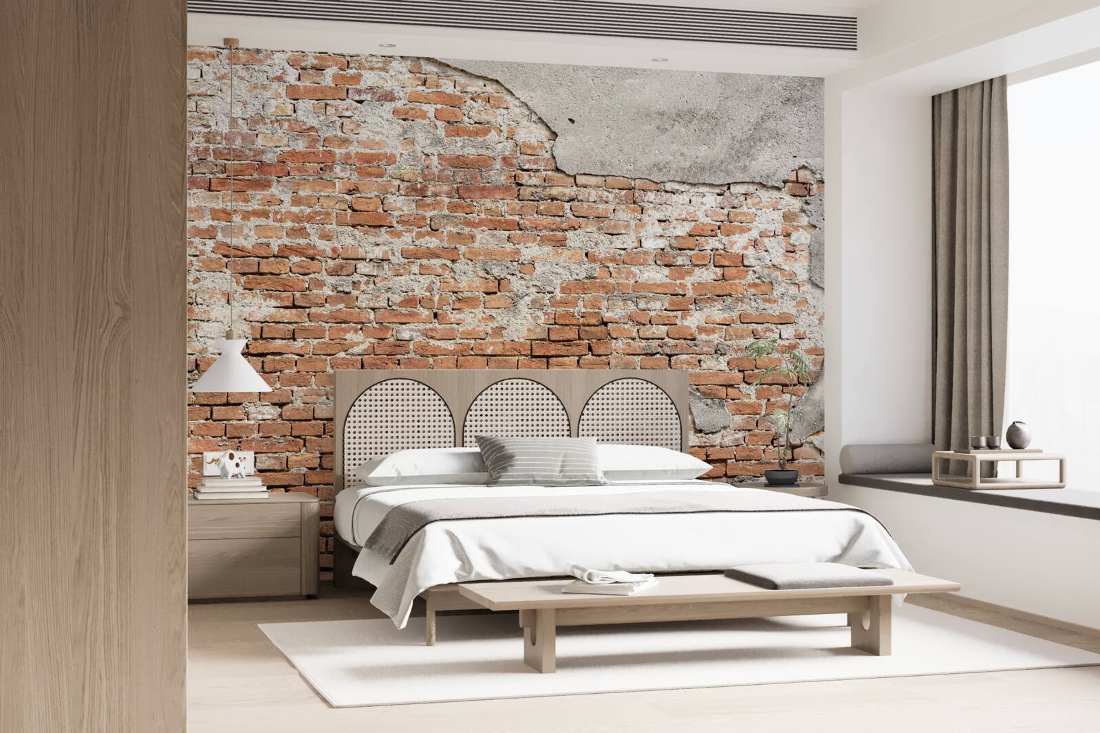 Fototapeta časť starodávnej tehlovej bariéry