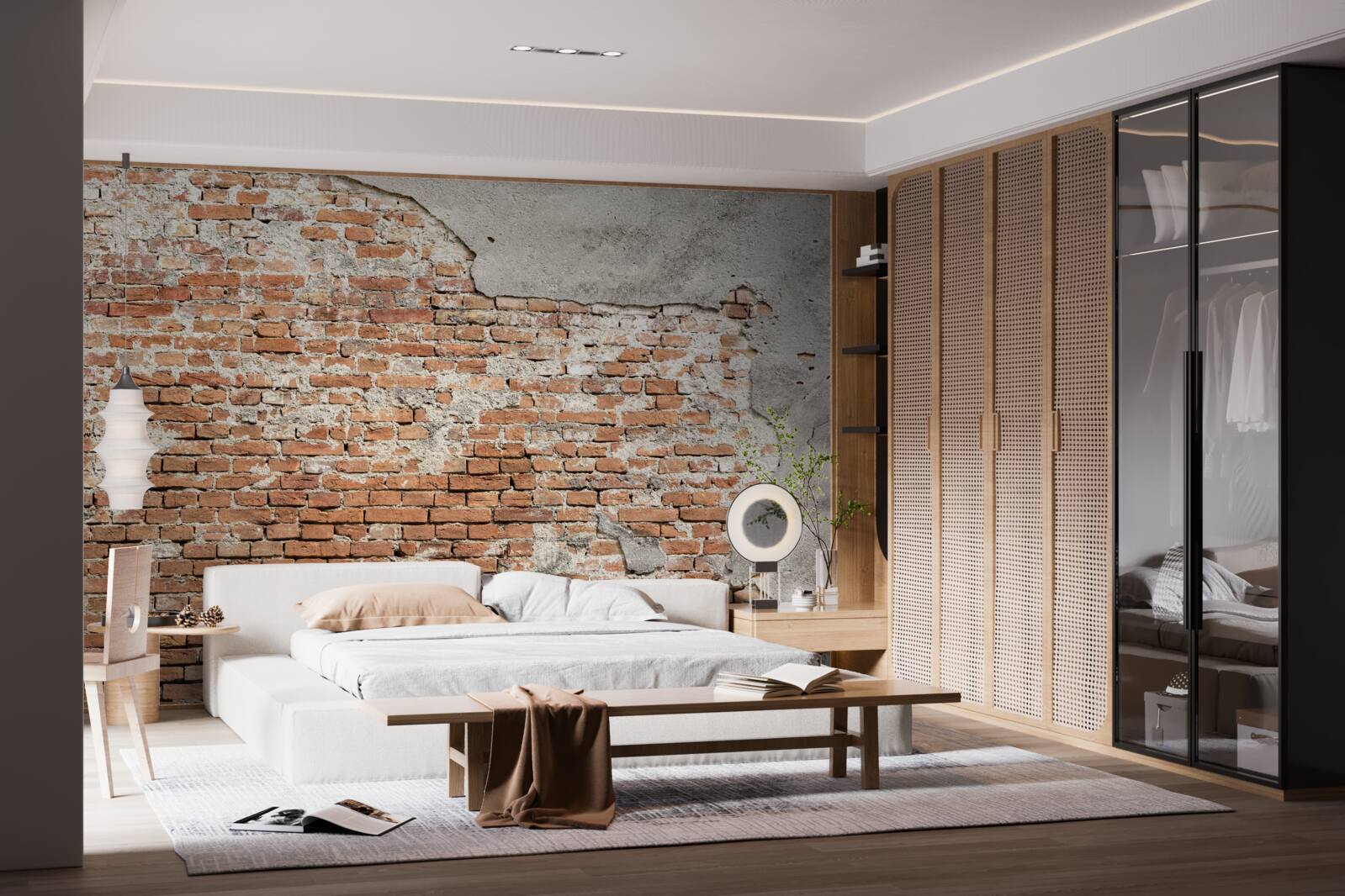 Fototapeta časť starodávnej tehlovej bariéry