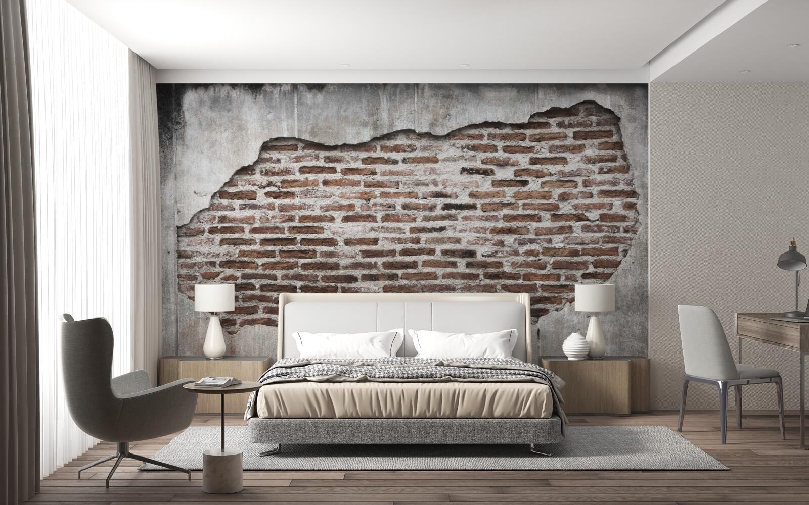 Fototapeta časť steny, ktorá sa rozpadla