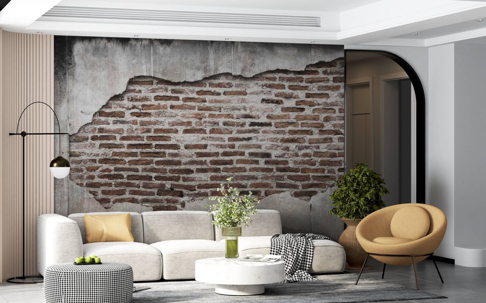 Fototapeta časť steny, ktorá sa rozpadla