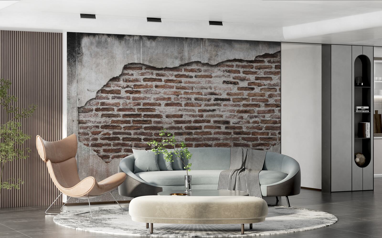 Fototapeta časť steny, ktorá sa rozpadla