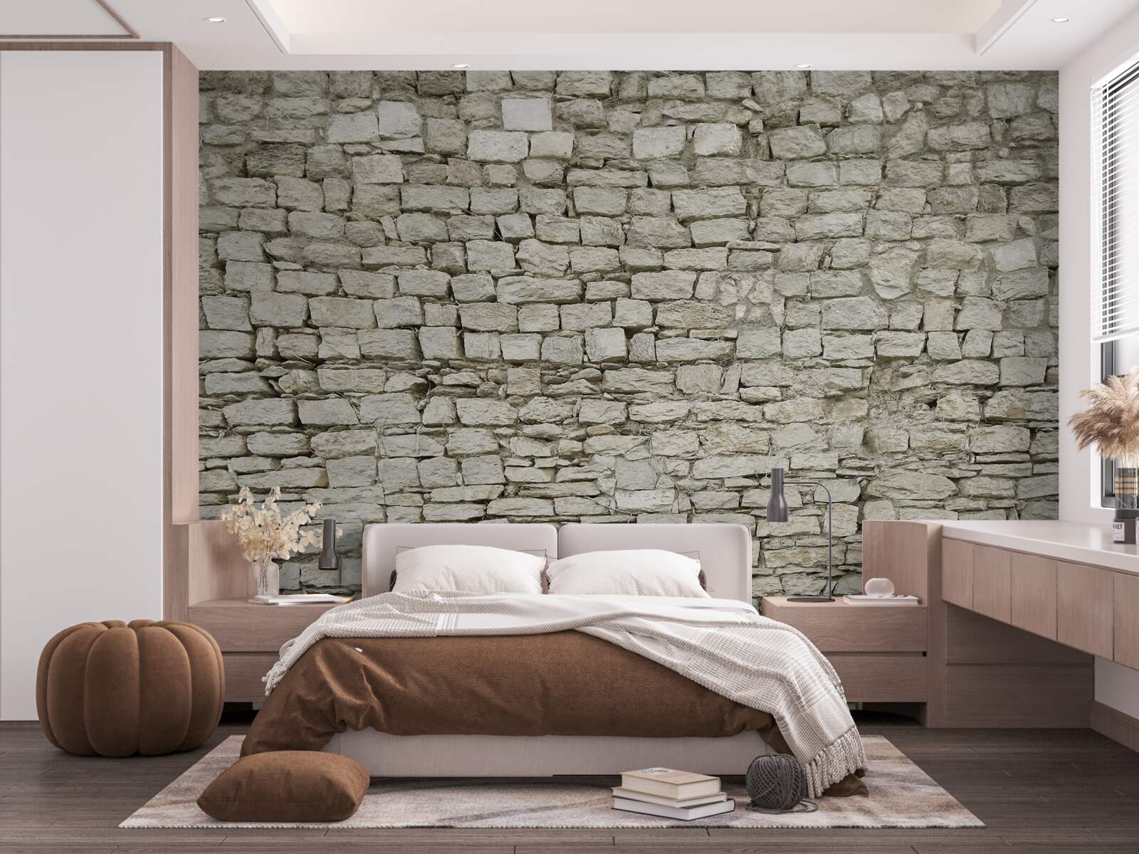 Fototapeta rozptýlené kladenie kamenného múru