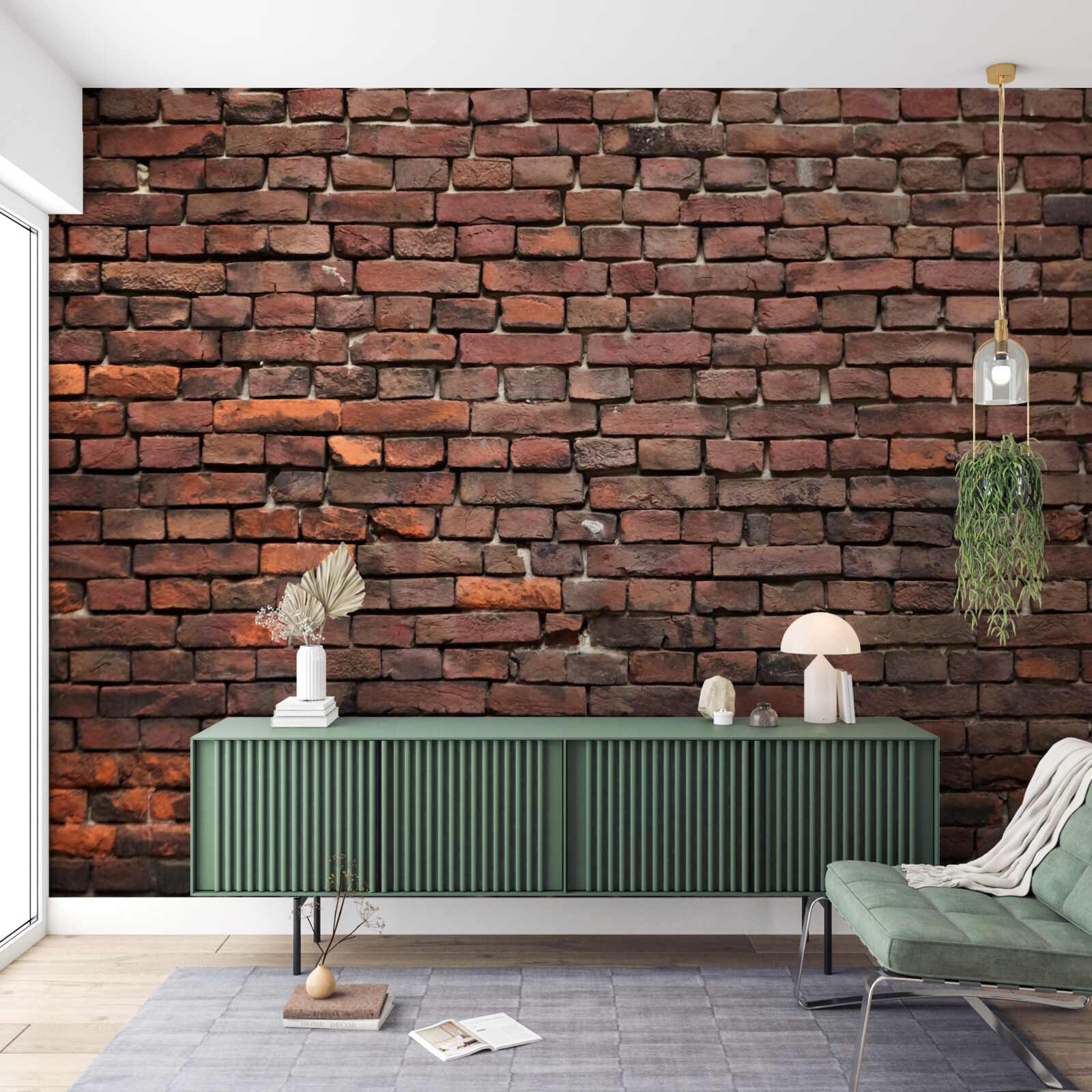 Fototapeta tmavá tehlová stena, staršia ako rokov