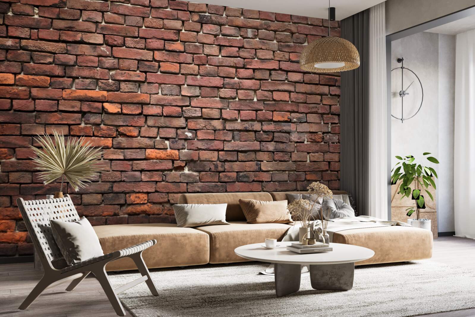 Fototapeta tmavá tehlová stena, staršia ako rokov