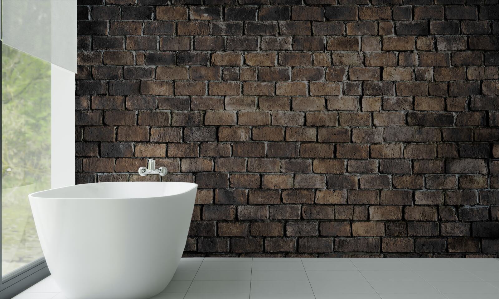 Fototapeta tmavá farba tehlovej steny