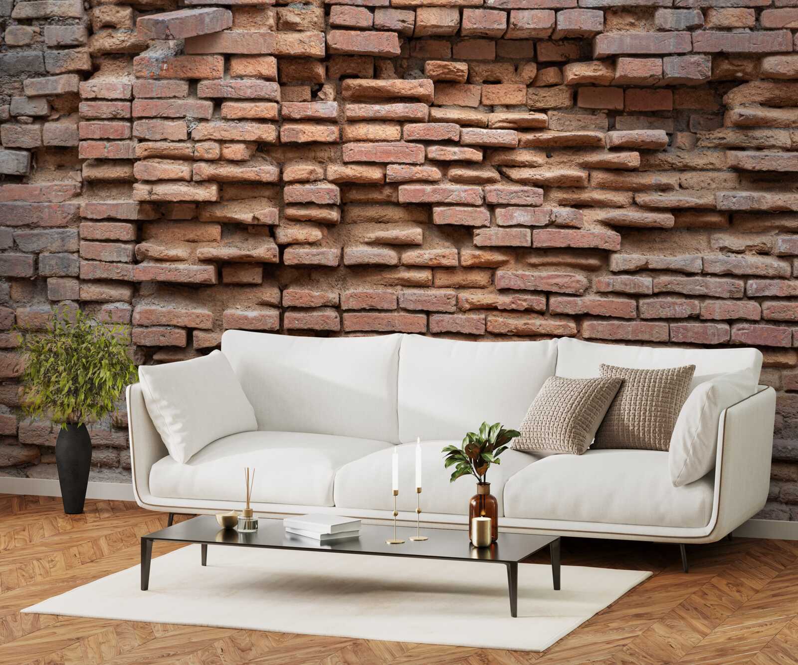 Fototapeta kamenná stena, ktorá sa rozpadá