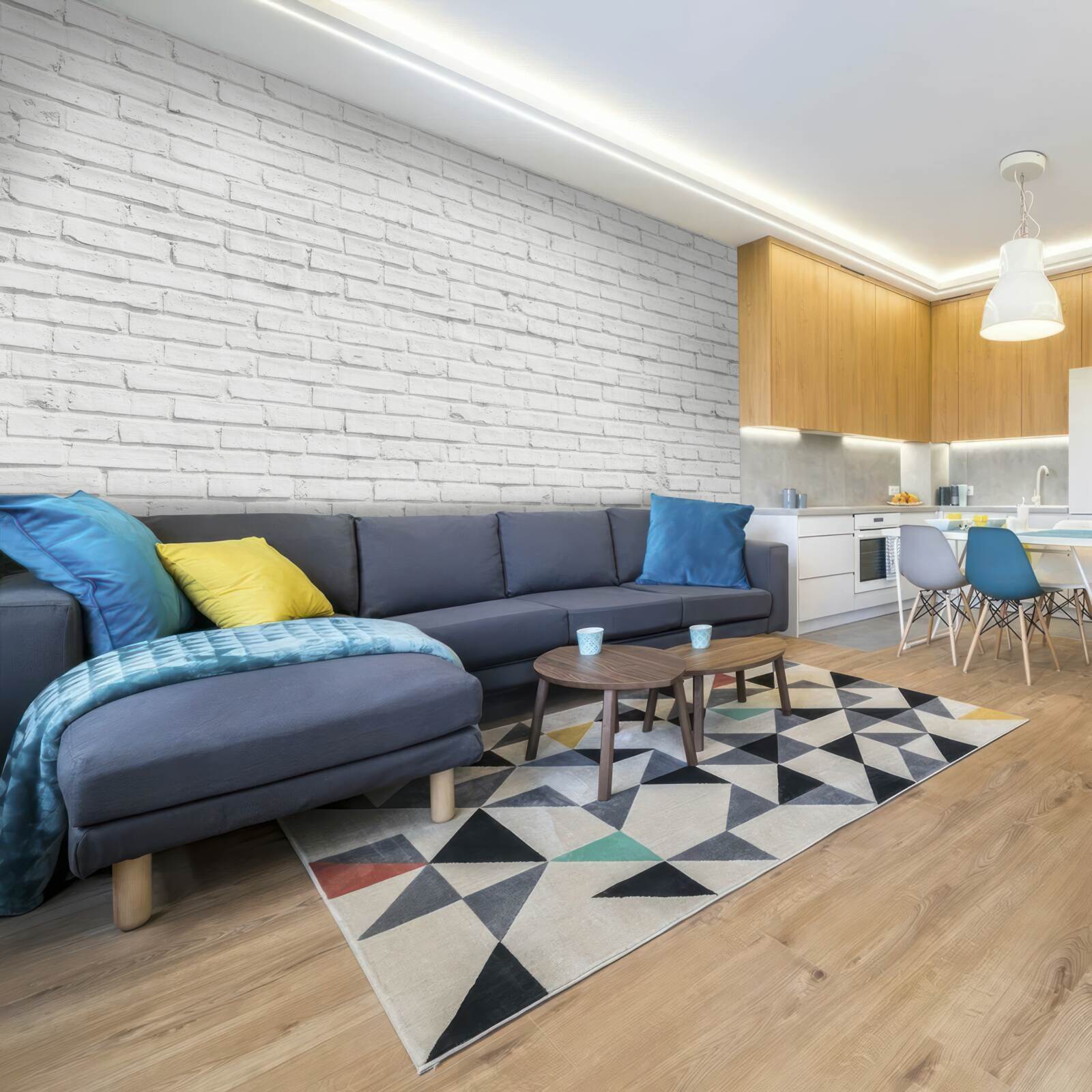 Fototapeta biely tehlový základ