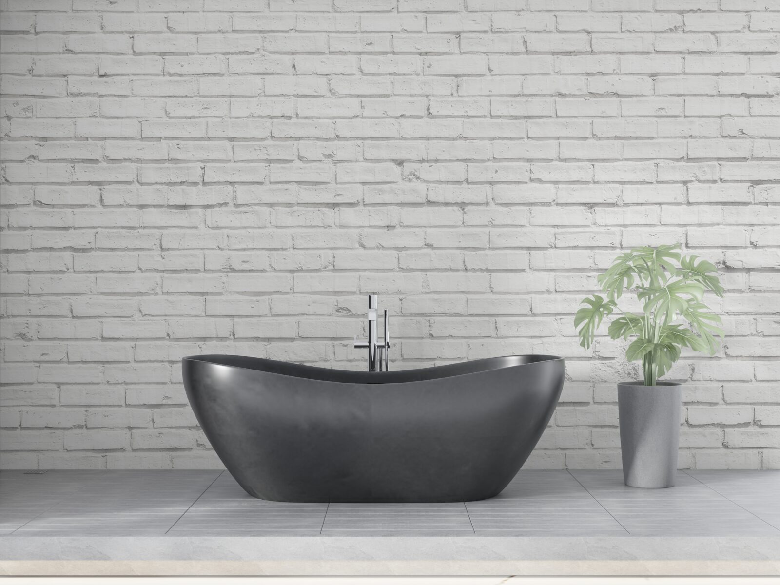 Fototapeta biely tehlový základ