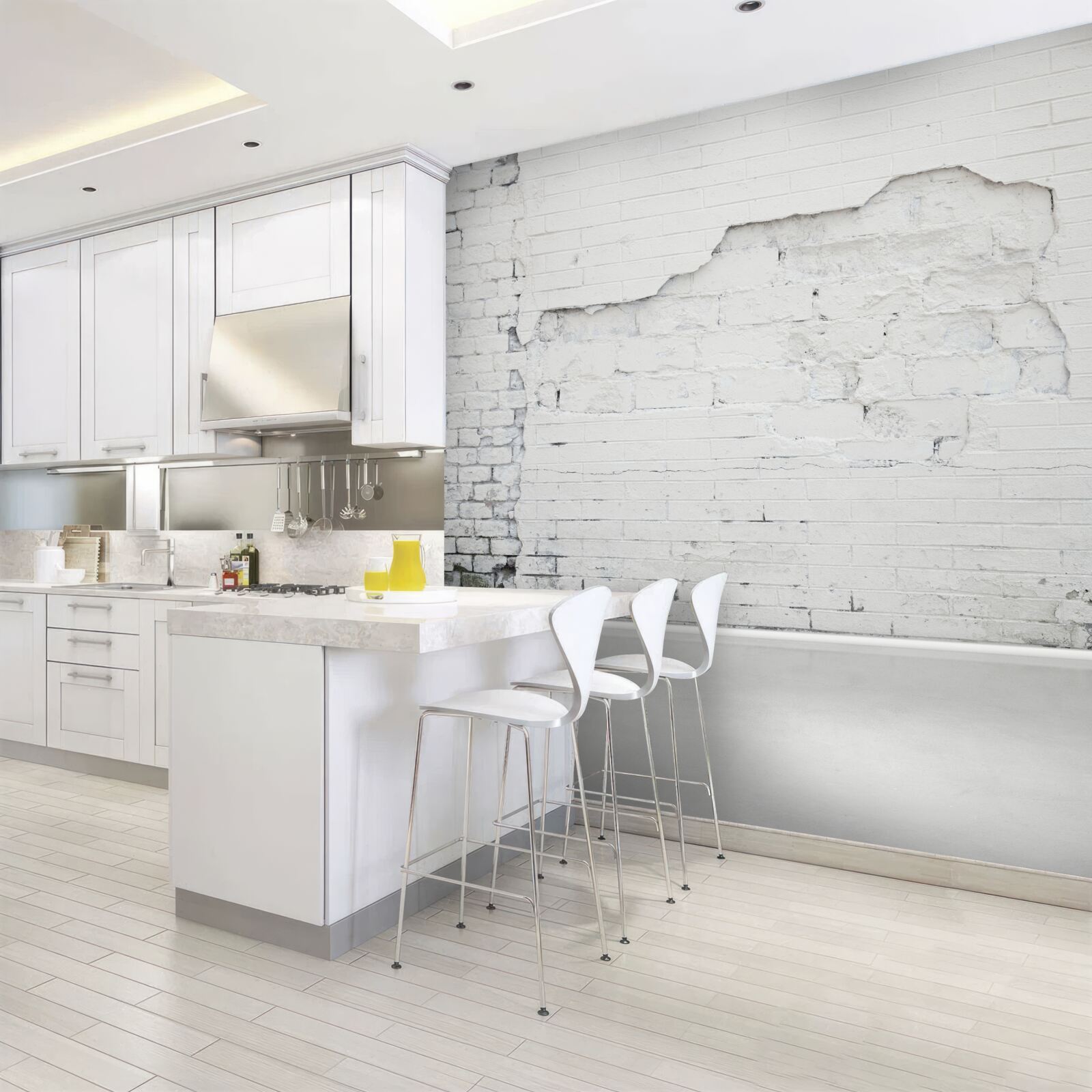 Fototapeta tehlová stena vystavená pôsobeniu času