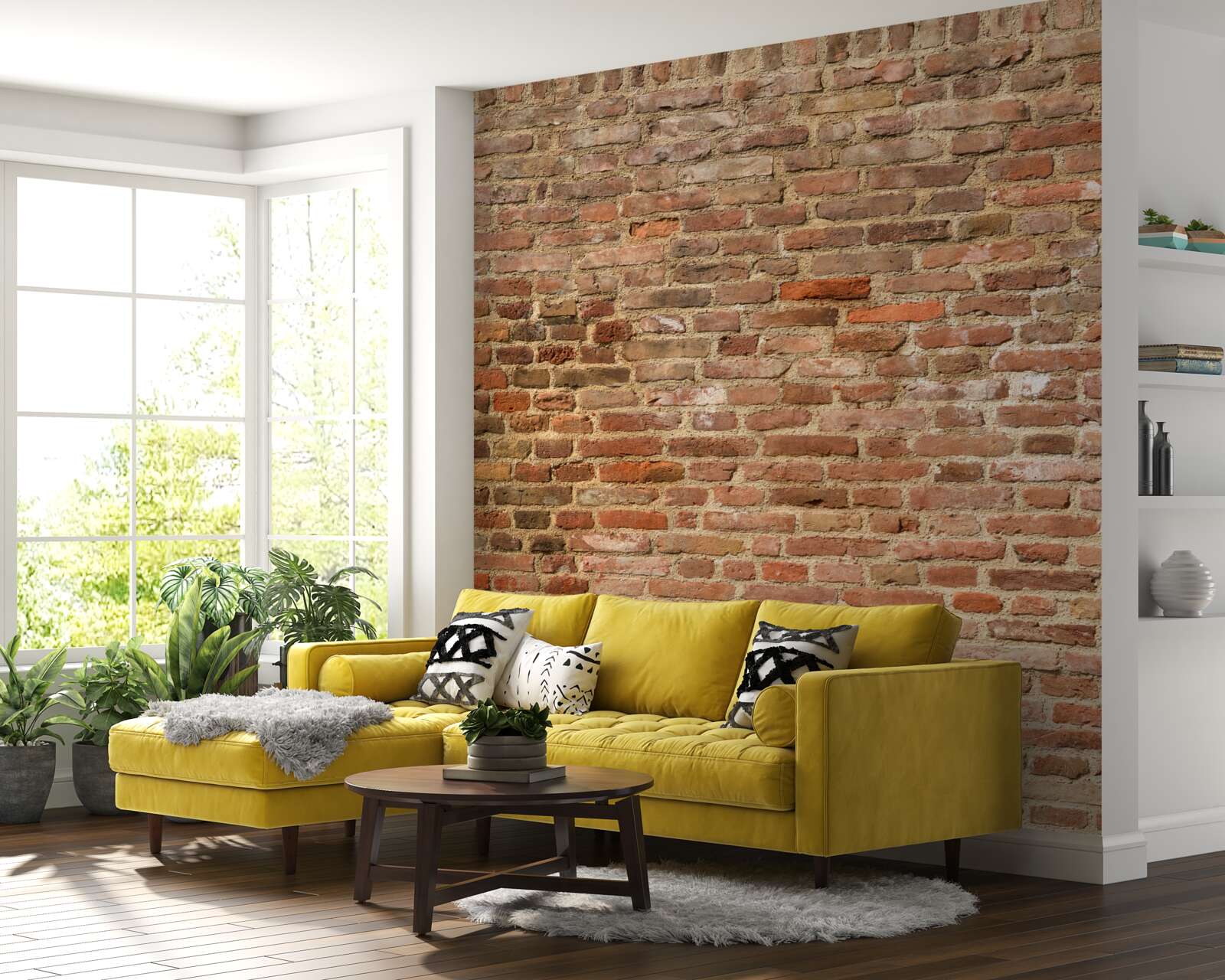 Fototapeta stará hnedá tehlová stena