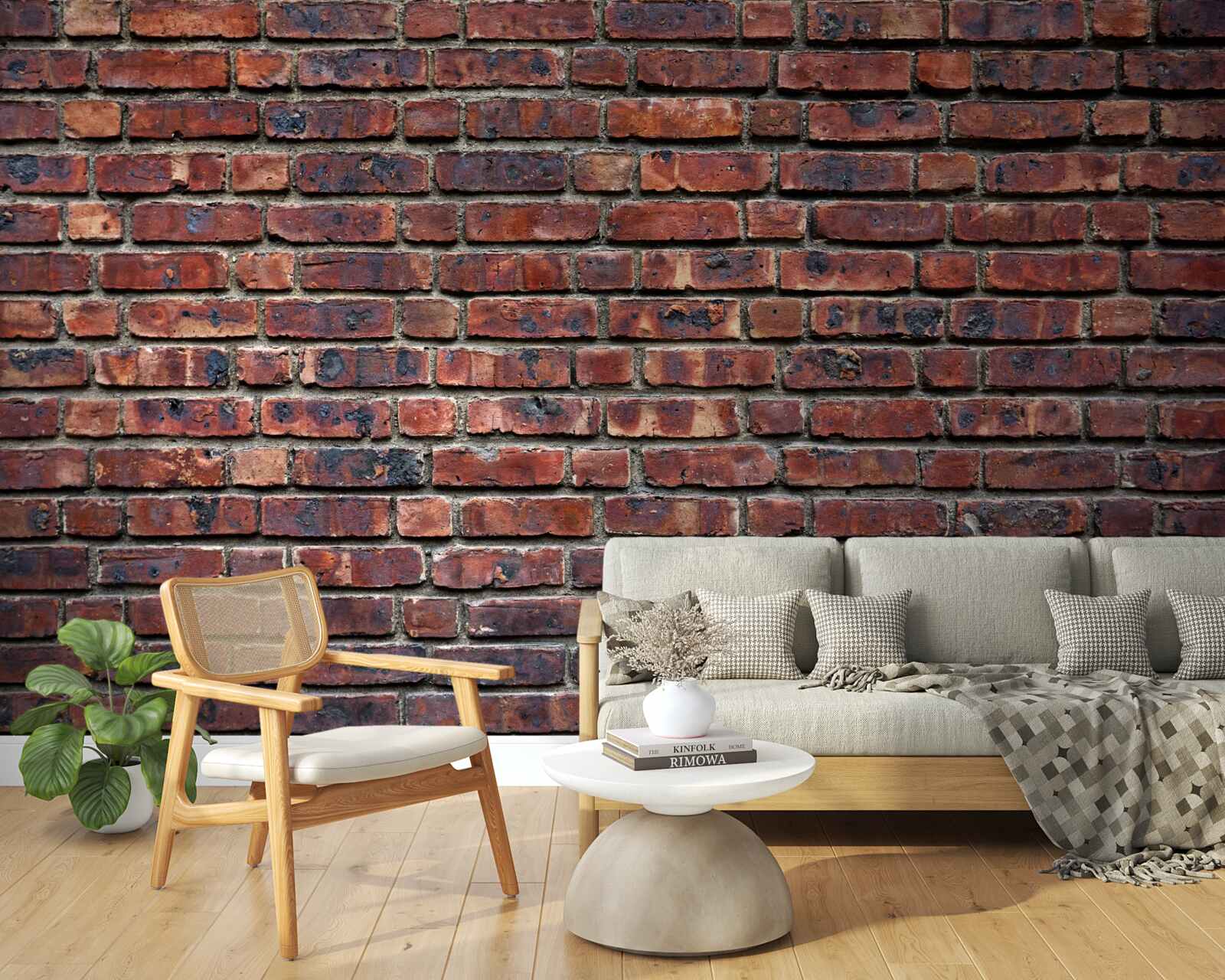 Fototapeta tmavá tehlová stena