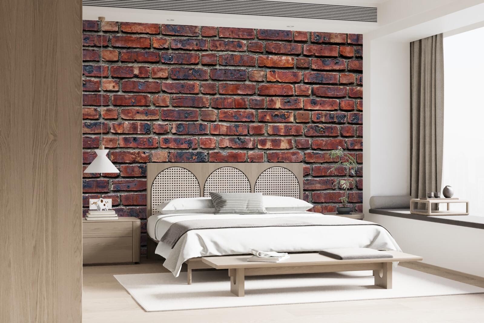 Fototapeta tmavá tehlová stena