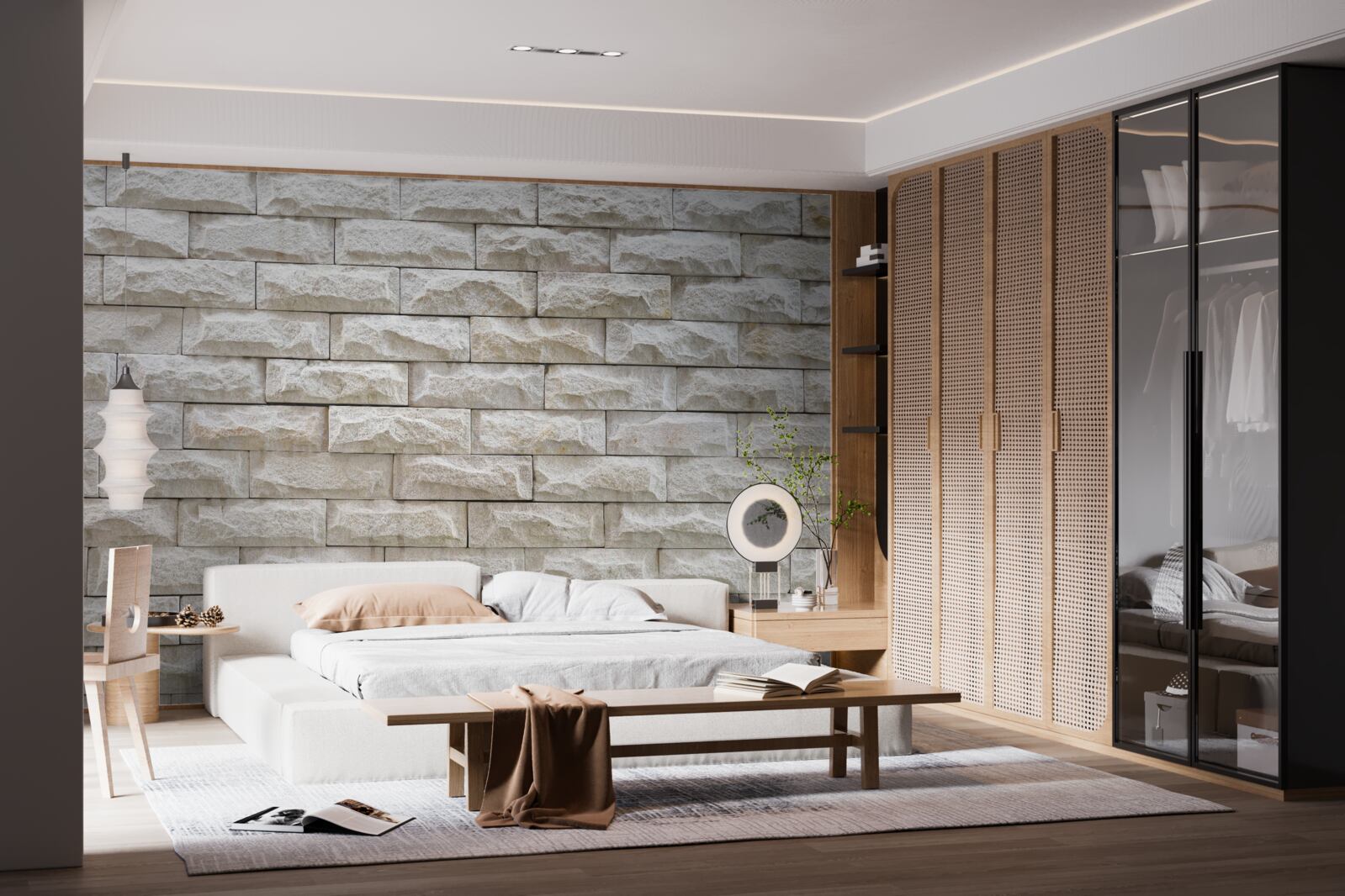 Fototapeta ľahká kamenná stena