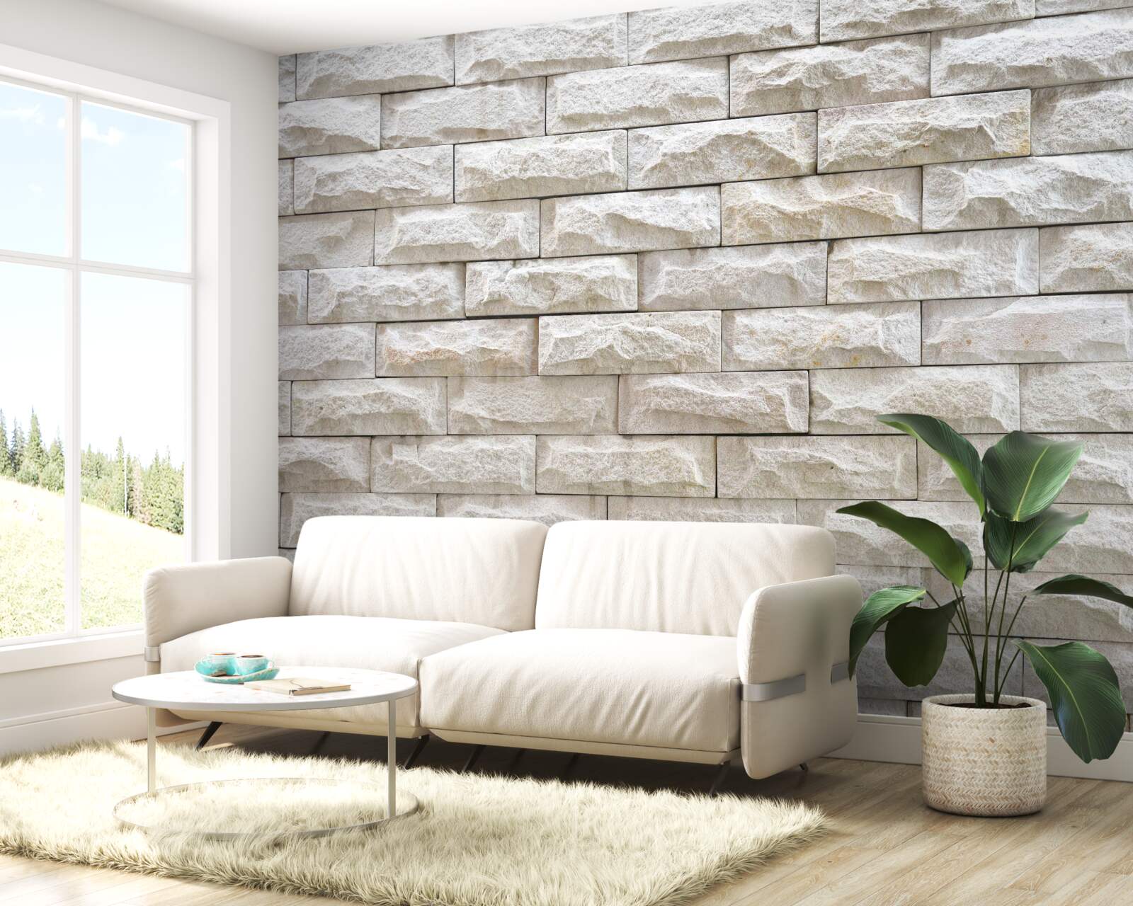 Fototapeta ľahká kamenná stena