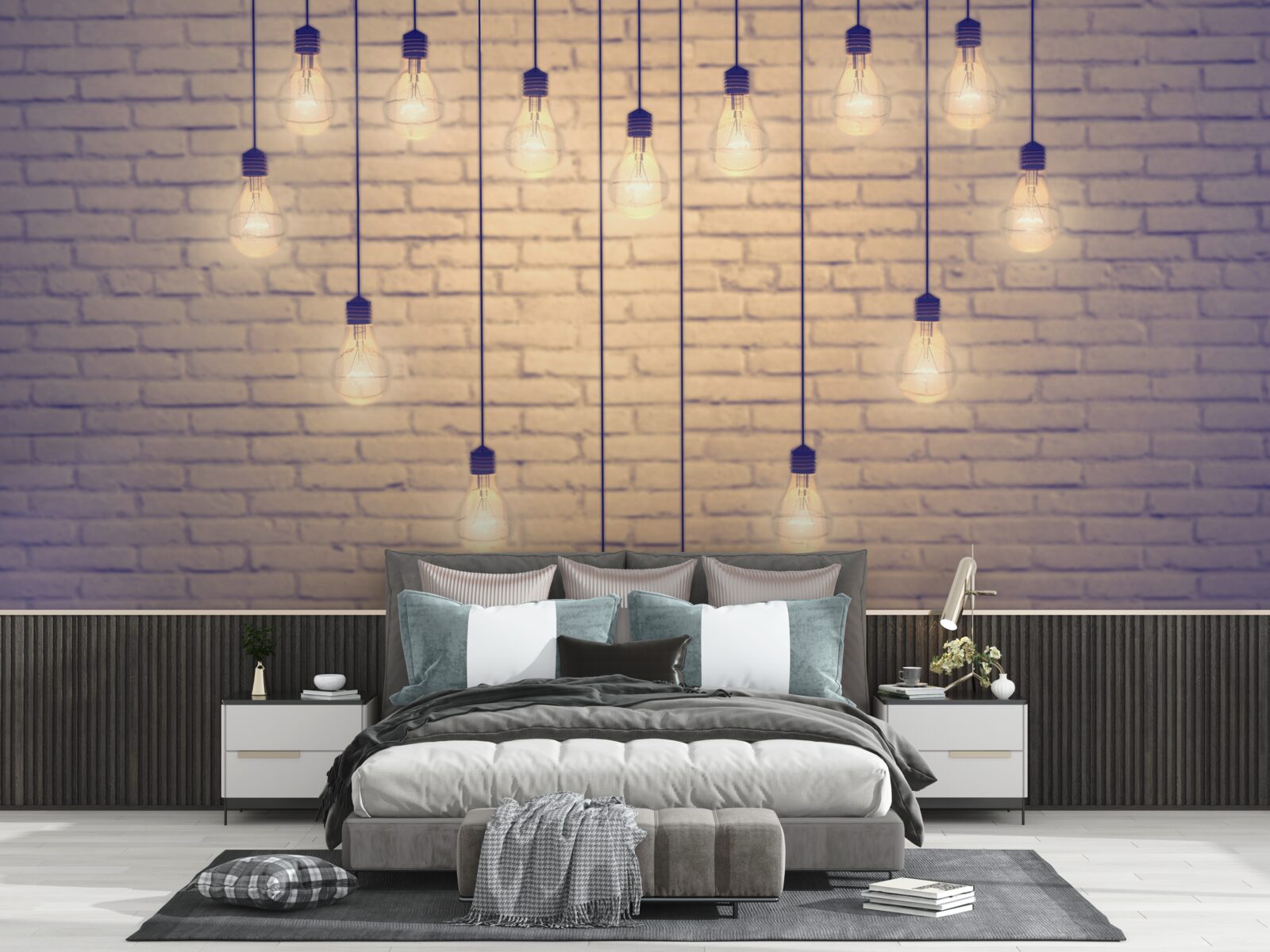 Fototapeta na pozadí steny cyprusovej farby je srdce vytvorené zo žiariviek