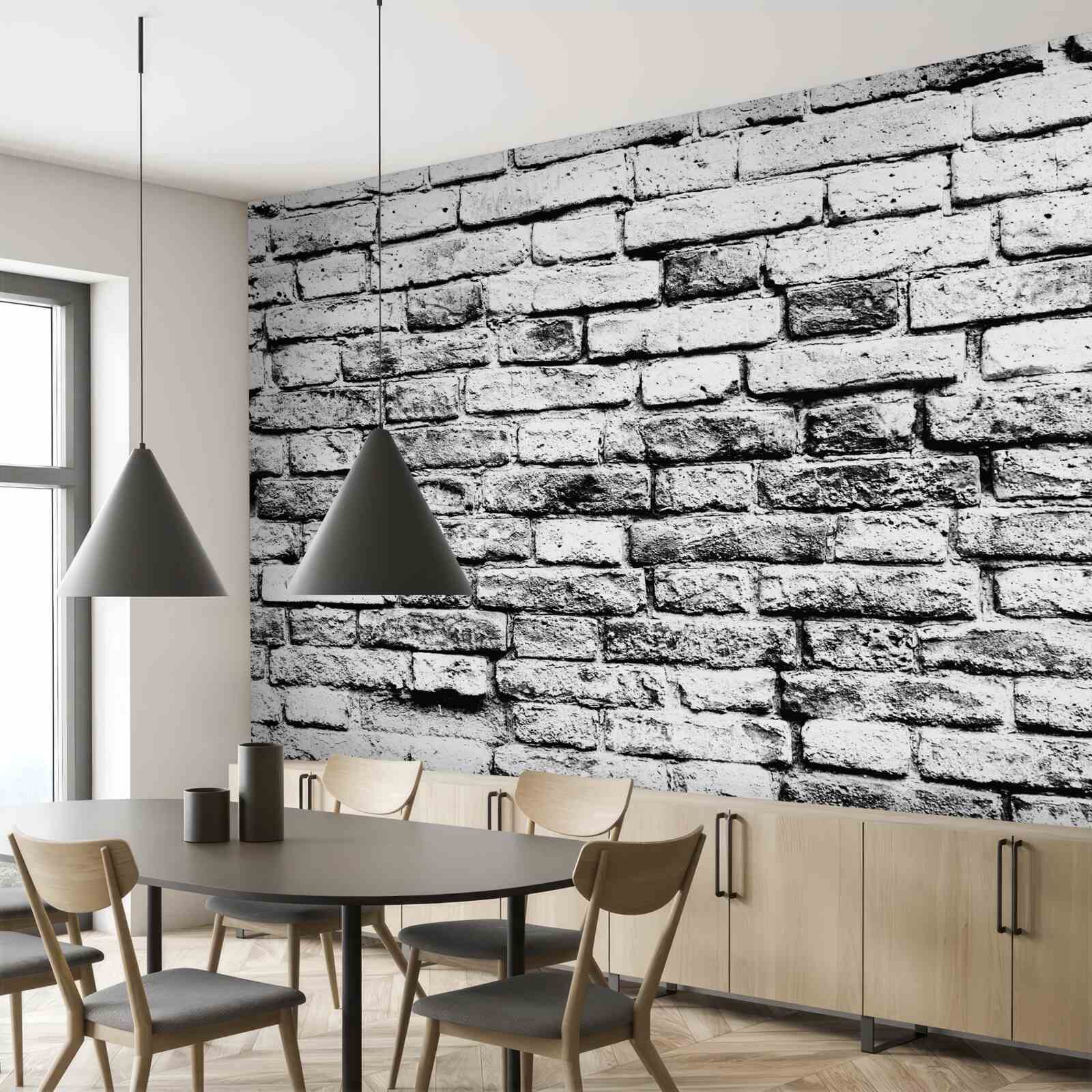 Fototapeta konštrukcia steny zo sivej tehly