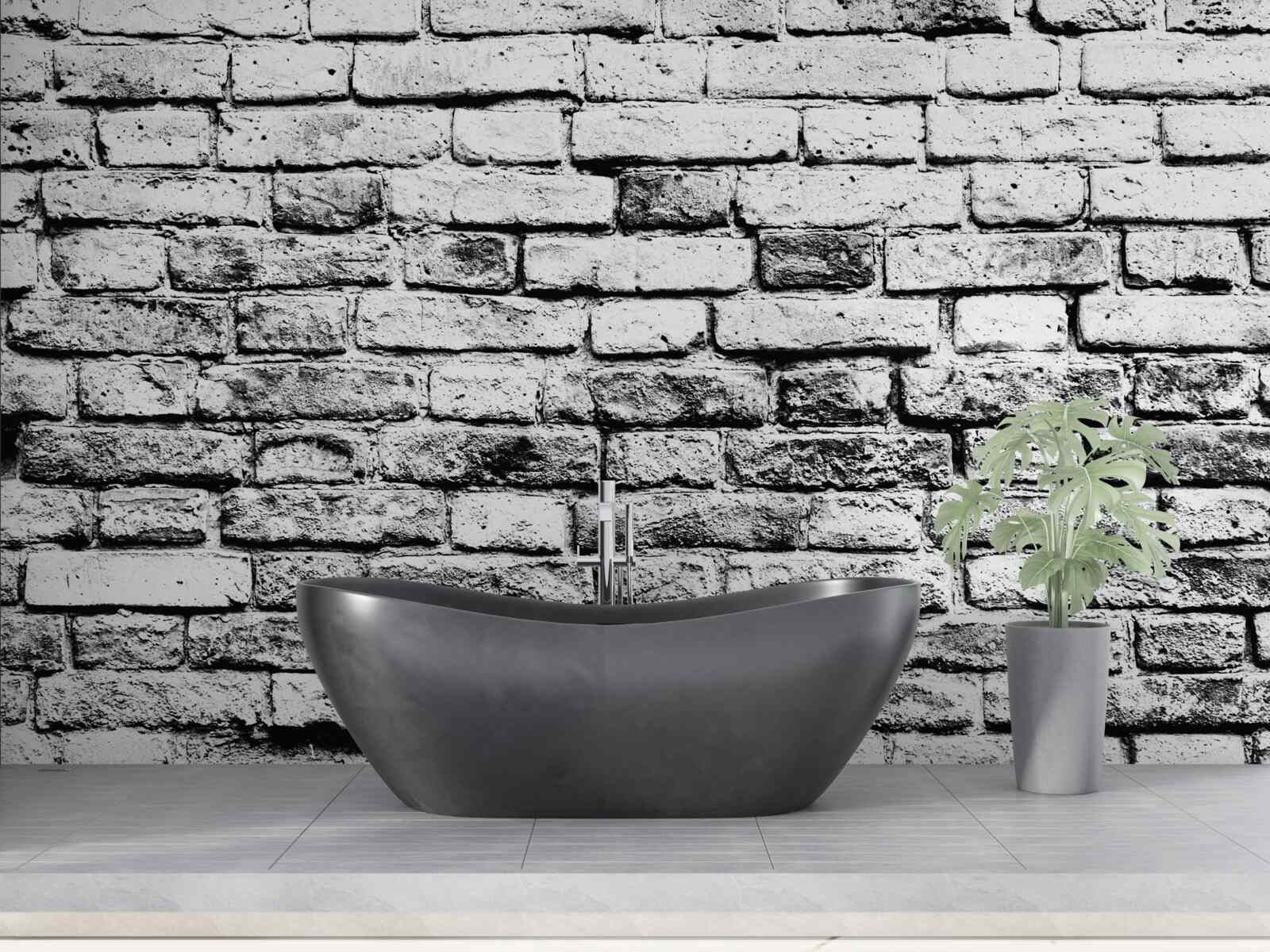 Fototapeta konštrukcia steny zo sivej tehly